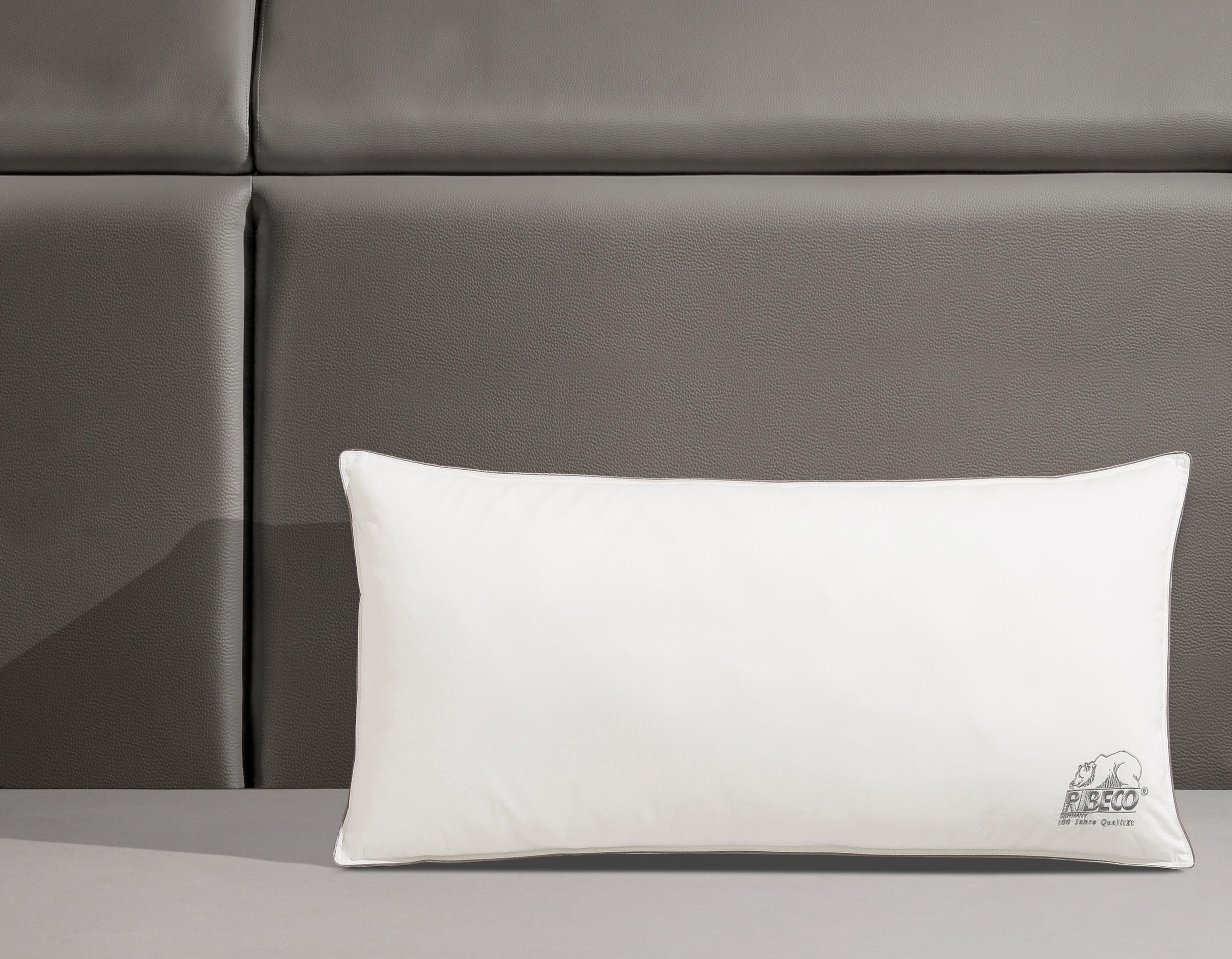 RIBECO Oreiller en microfibre »Marie, Kissen 40x80 cm & 80x80 cm im Spar-Set erhältlich!« Füllung: 100 % polyester Ensemble d'épargne, 1 cuis tlg. ensemble d’oreillers, moelleux &
