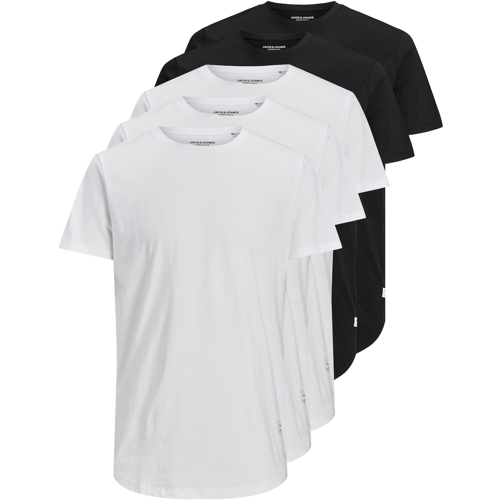 Jack & Jones T-Shirt »NOA TEE CREW NECK 5PK«, (Packung, 5 tlg., 5er-Pack)
