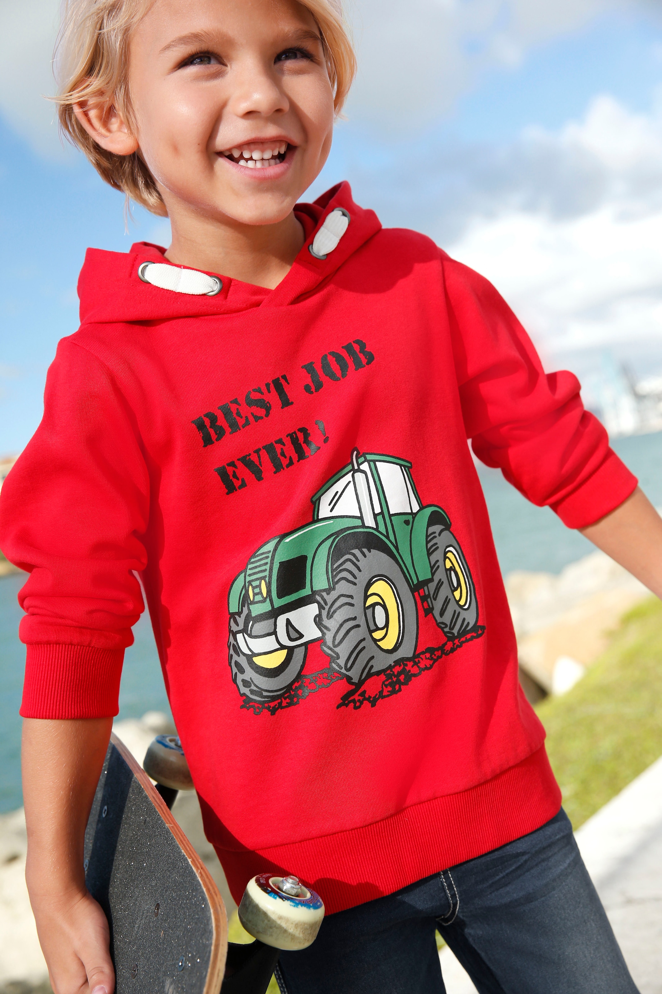 KIDSWORLD Kapuzensweatshirt »BEST JOB EVER!« versandkostenfrei auf | Sweatshirts