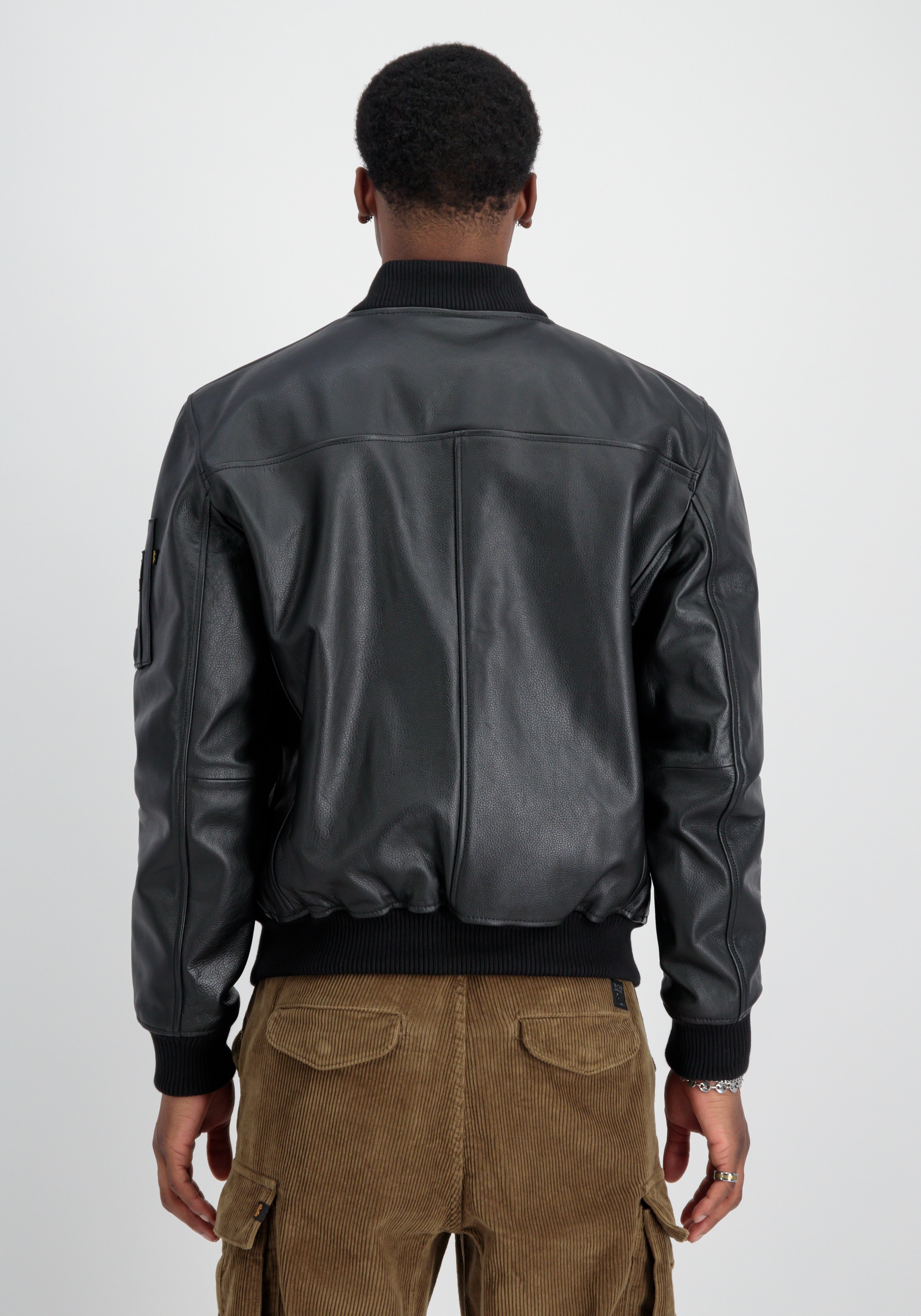 Alpha Industries Lederjacke »Alpha Industries Men - Leather & Vegan Jackets MA-1 Leather LF«