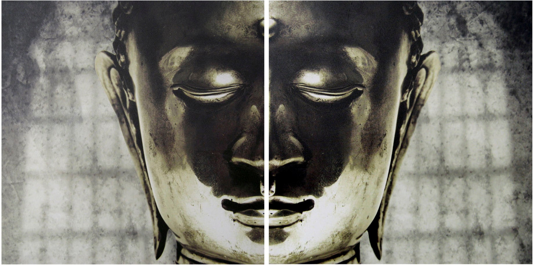 Image of Creativ home Bild "Dekobild Buddha" 2 Stk. tlg. mit grossem Motiv