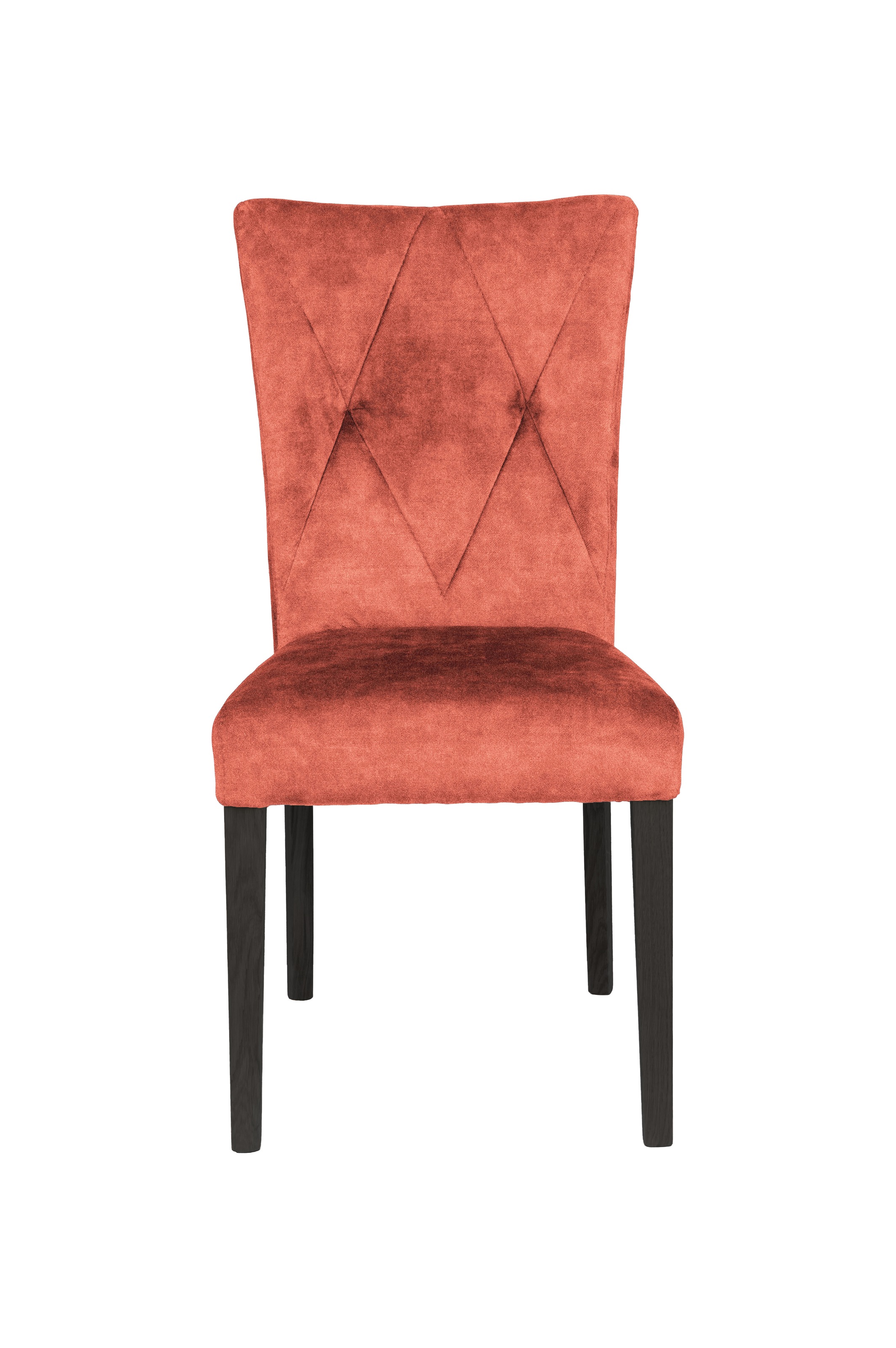 Home affaire 4-Fussstuhl »Diamond«, (Set), 2 St., Samtvelours, Sitz und Ruecken gepolstert