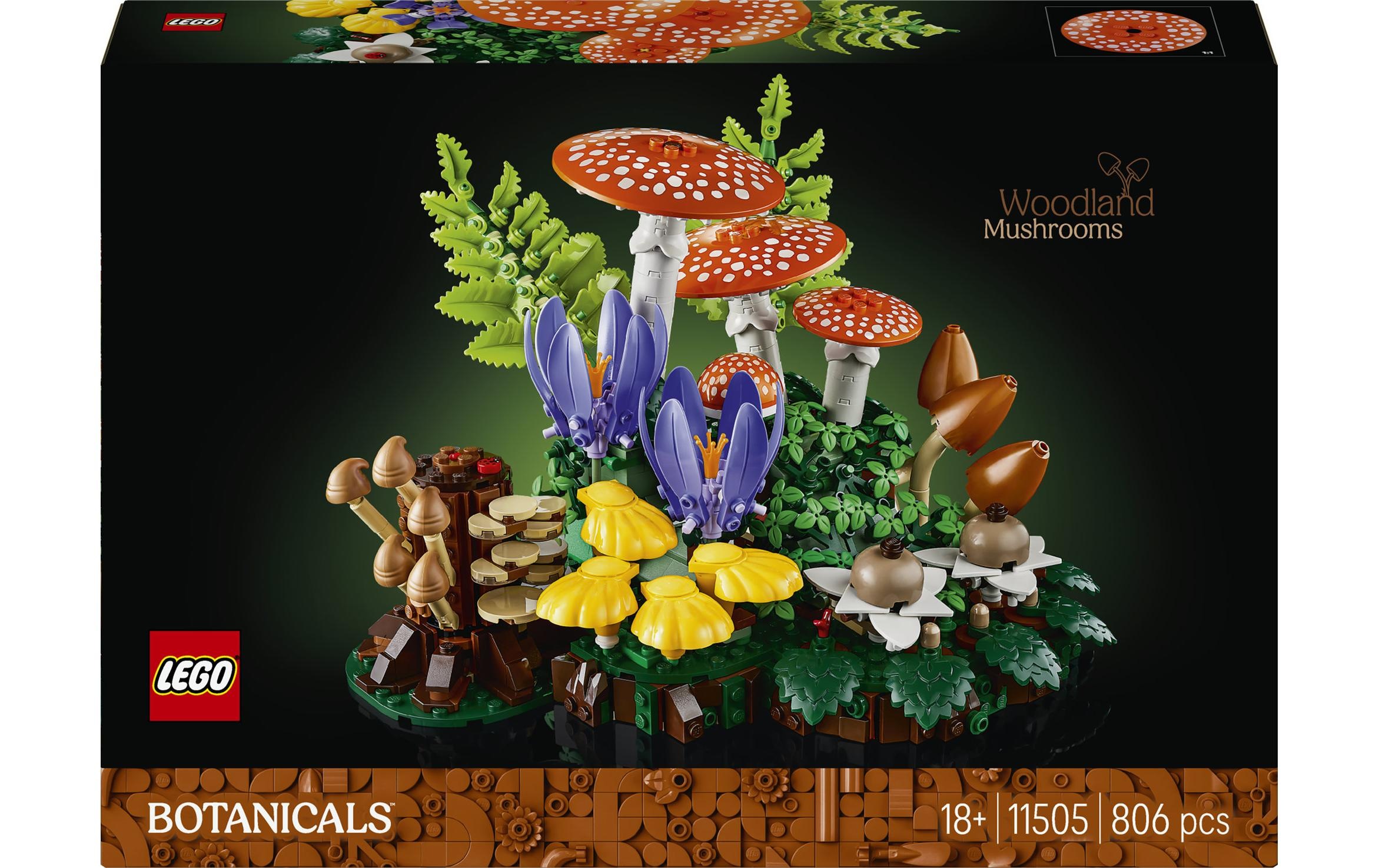 Image of LEGO Konstruktionsspielsteine "Waldpilze (11505), LEGO Botanicals" Made in Europe