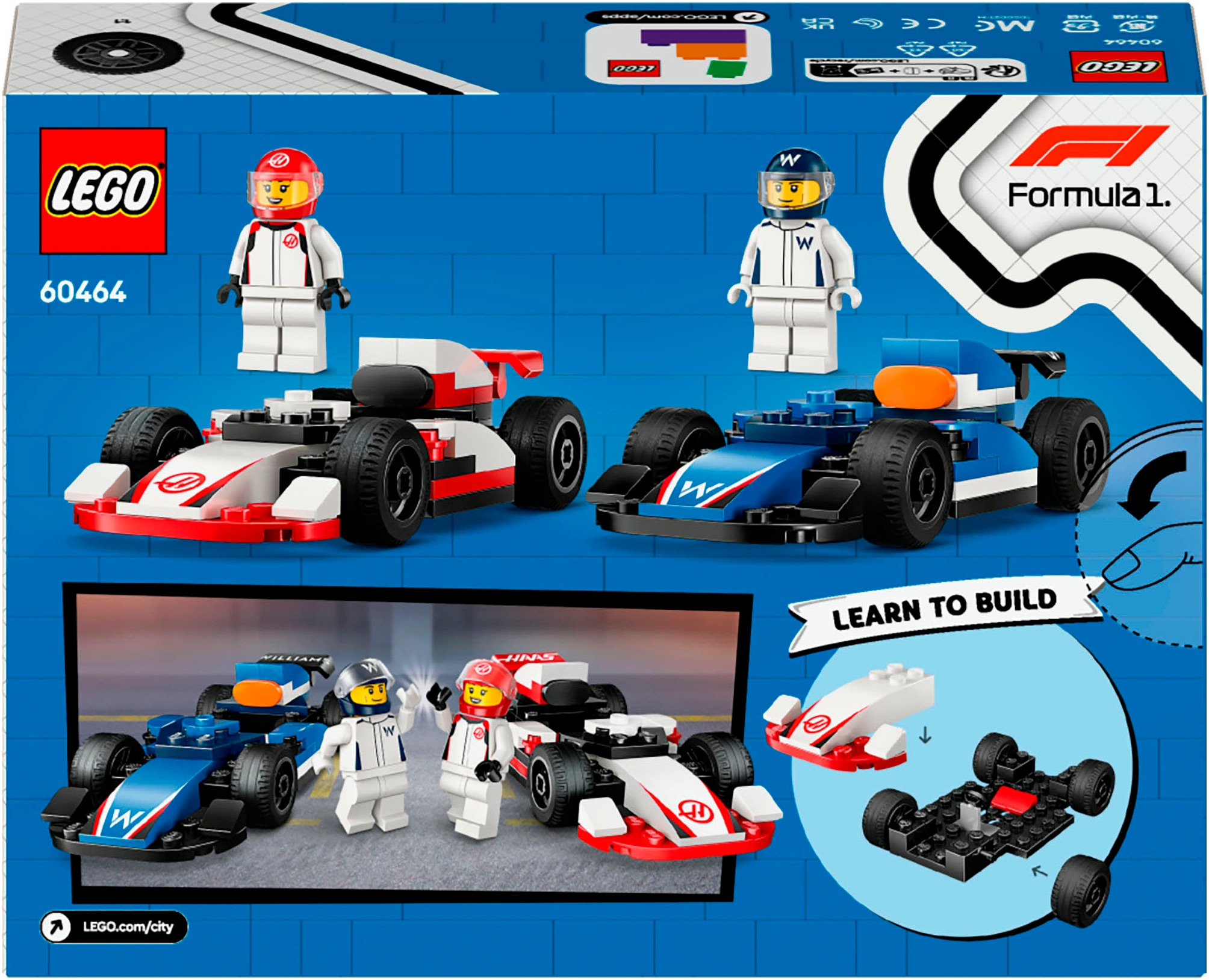 LEGO® Pions de construction »F1® Williams Racing und Haas F1® Rennautos (60464), LEGO City« Made in Europe