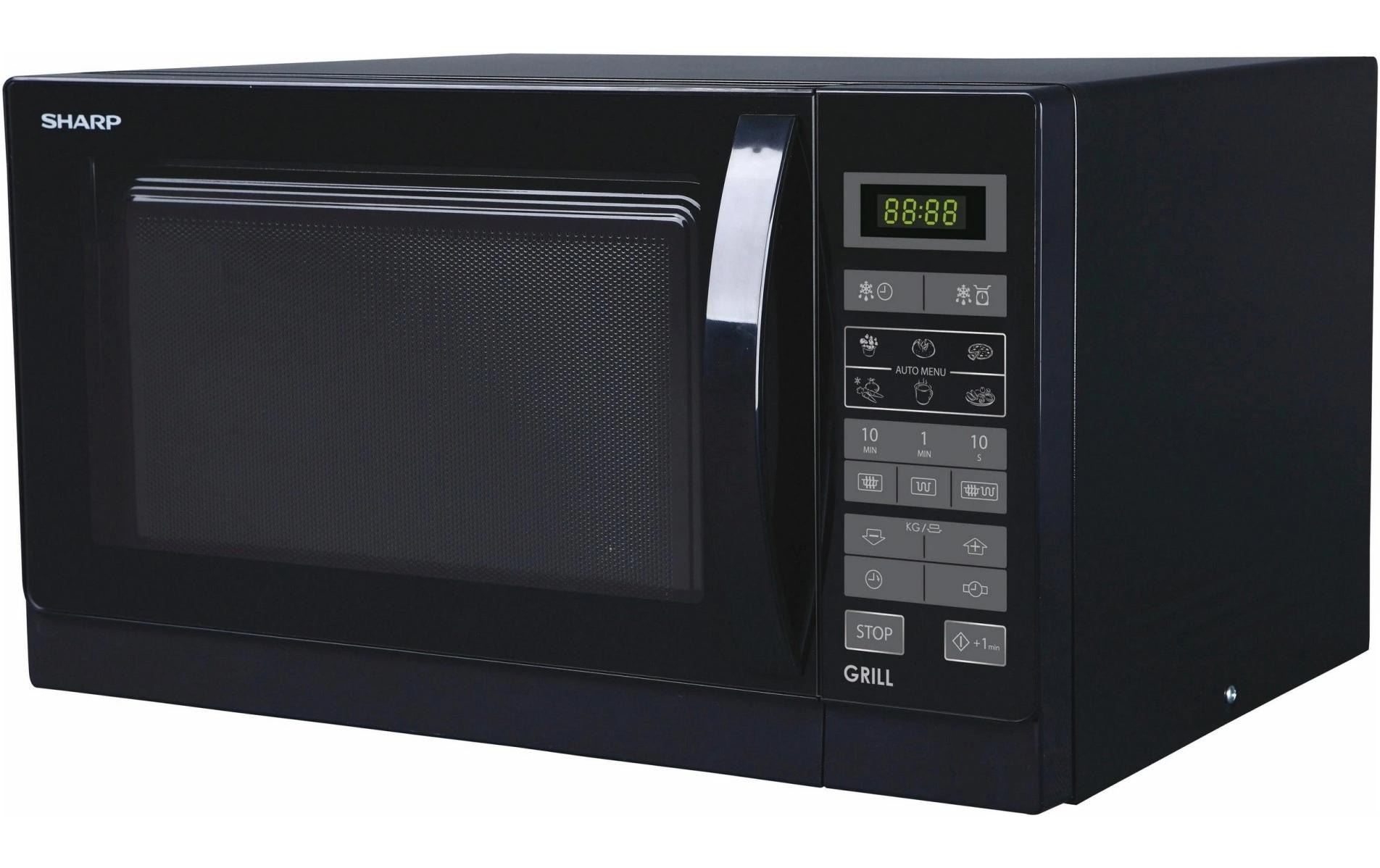 Sharp Mikrowelle »mit Grill R742BKW Schwarz«, 900 W