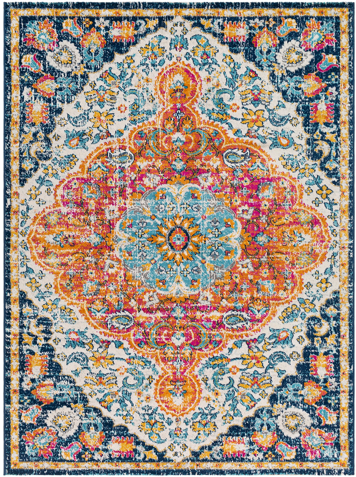 Livabliss Teppich »DUNDEE« rechteckig 10 mm Höhe Vintage Orient Teppich im Boho Stil
