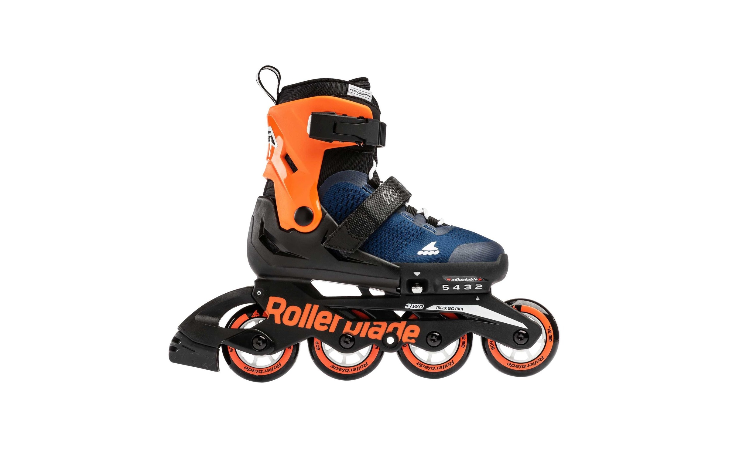 Inlineskates »Microblade 230 Midnight Blue/Warm Orange«