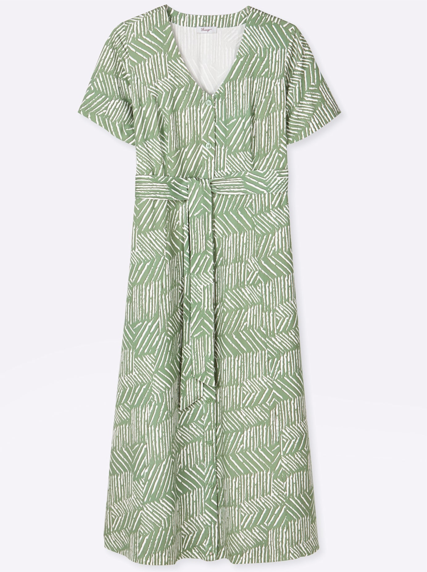 Sheego Maxi robe »Kleid« Poche dans les coutures