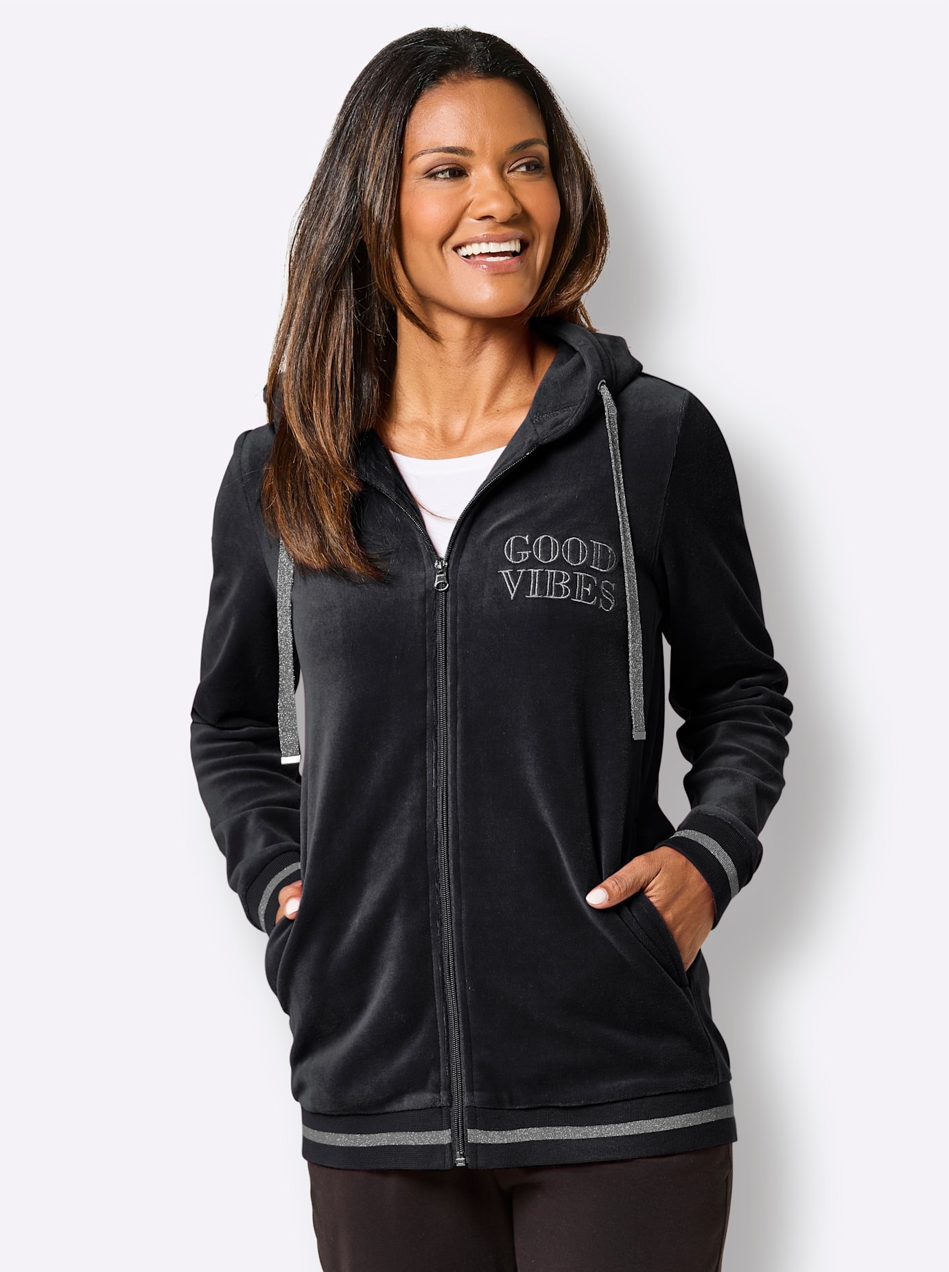 feel good Veste longue mit Kapuze