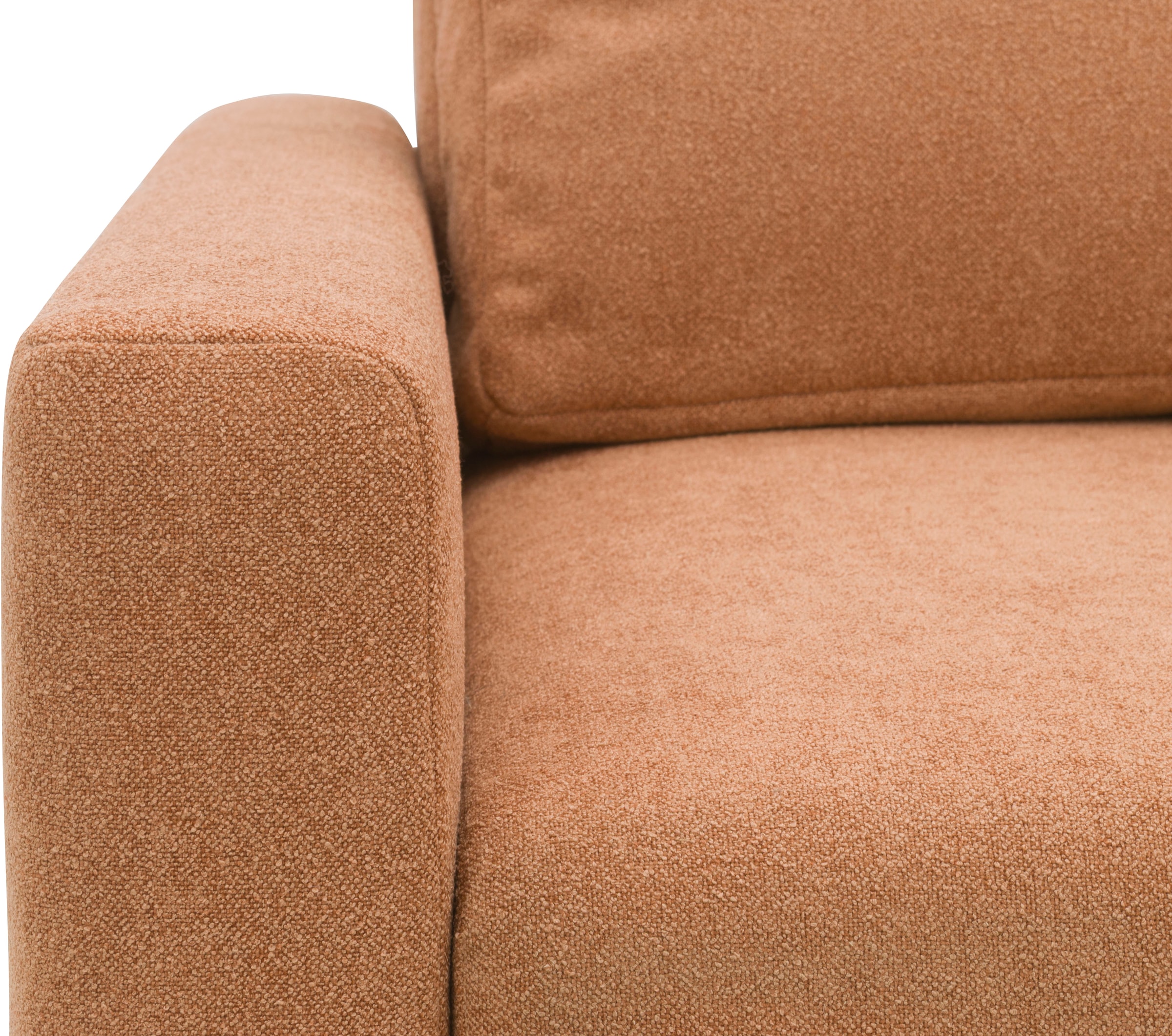 DOMO collection Sessel »Sintra ausklappbar zur Schlaffunktion, mit Rückenkissen« Feinstruktur, lachs