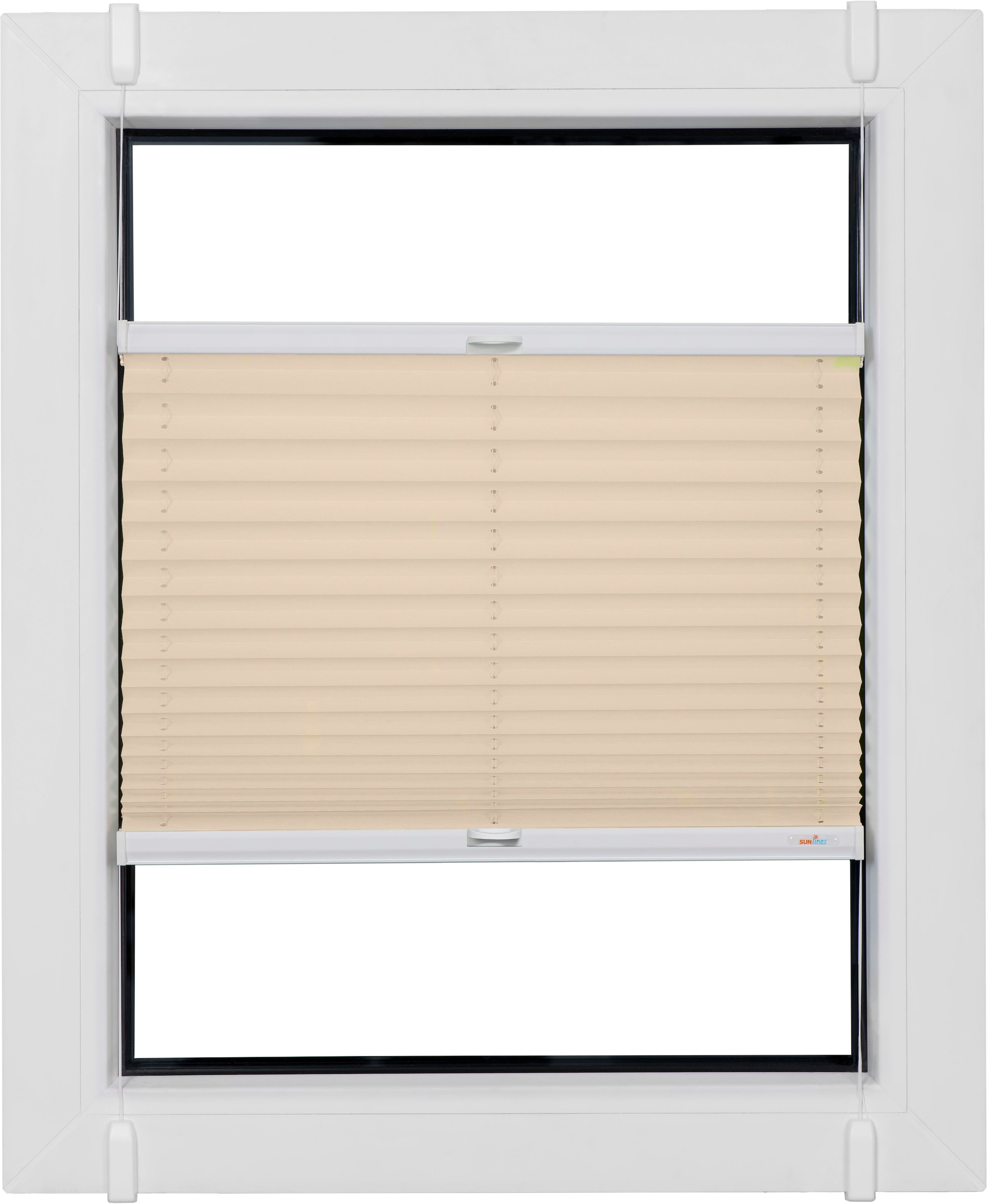 sunlines Plissee »Classic Style Crepe« Lichtschutz ohne Bohren verspannt verspannt mit Simply-Fix Klemmträger, nach Mass