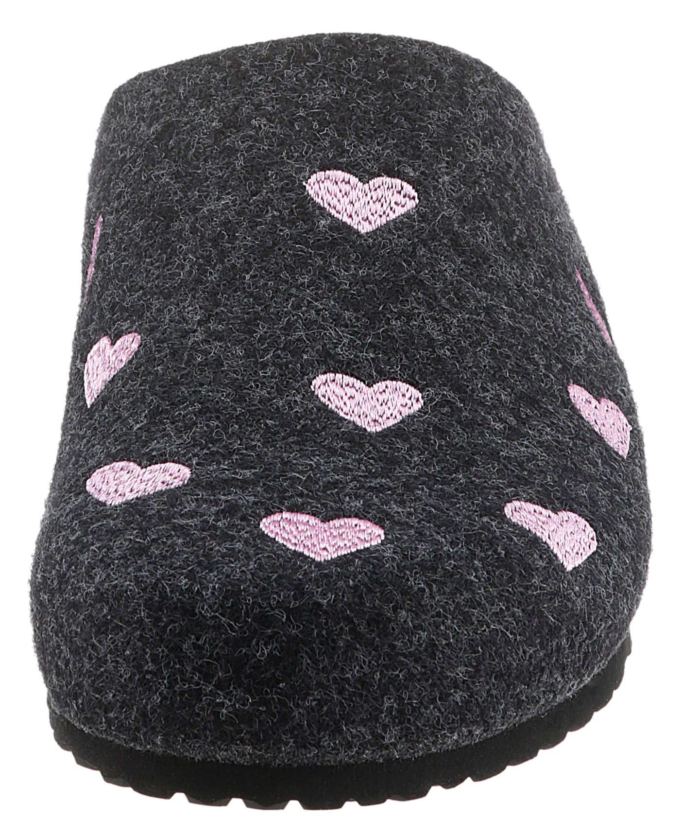 Aniston SHOES Sabot  chausson, pantoufle maison avec broderie de petits cœurs