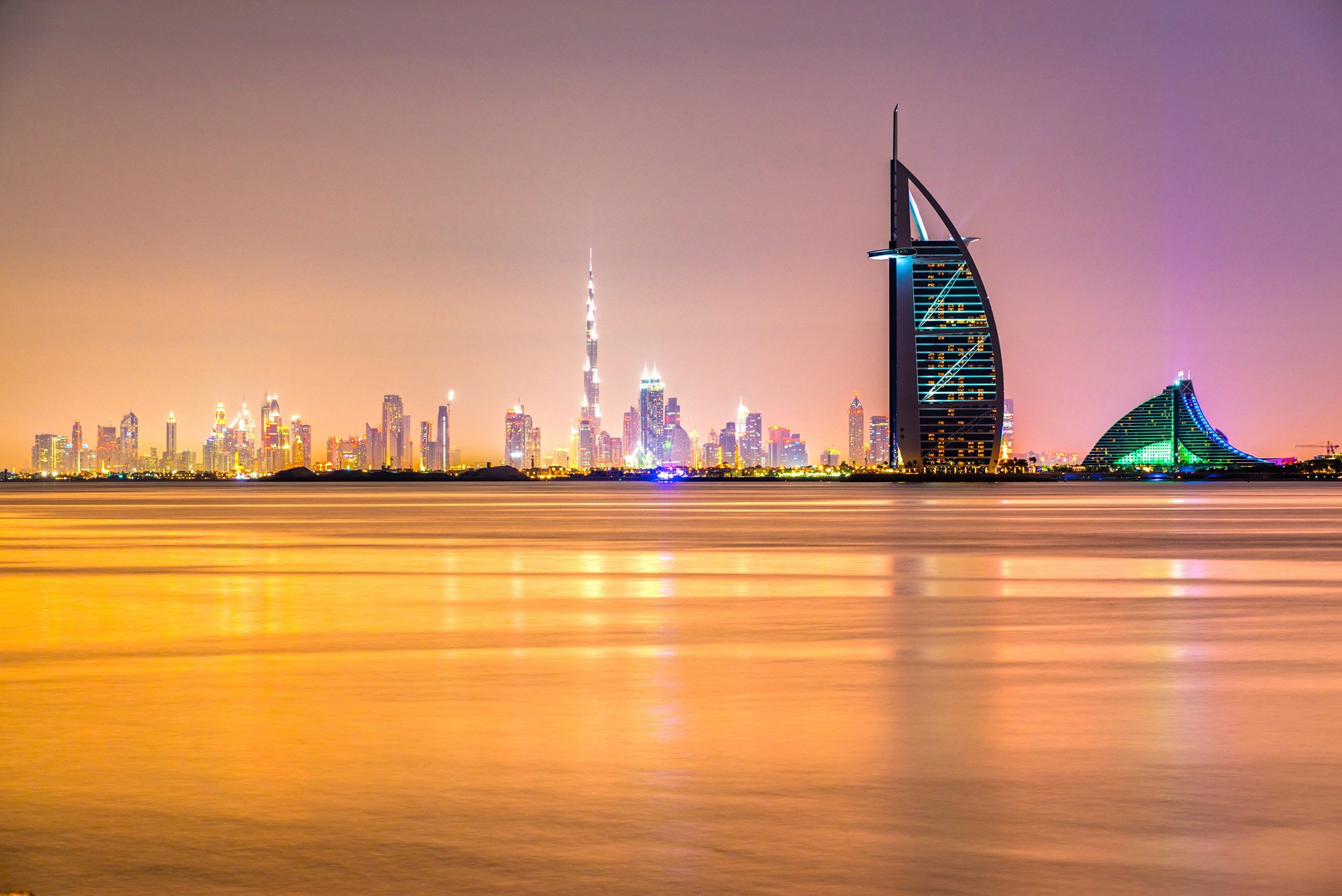 Image of Papermoon Fototapete "DUBAI SKYLINE-EMIRAT BURJ AL ARAB"