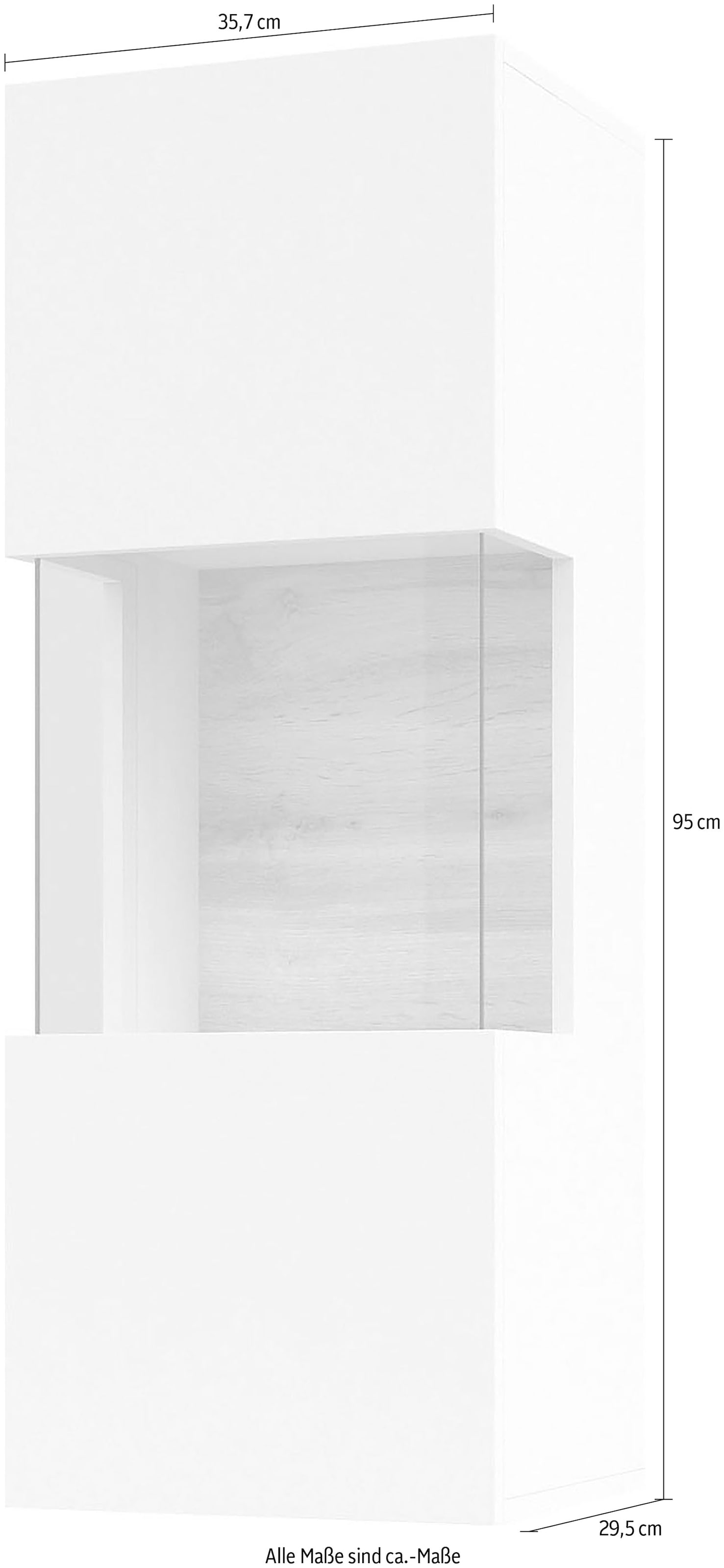 Helvetia Hängevitrine »Ava«, Höhe 95 Seitenverglasung kaufen mit cm