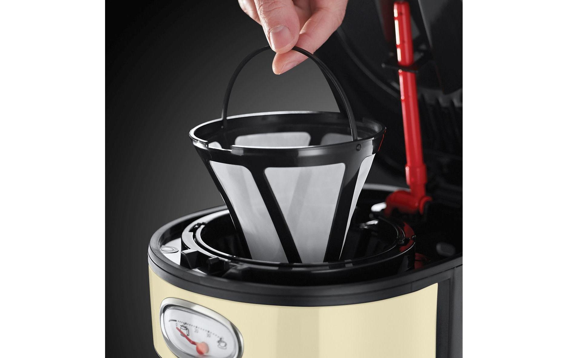 RUSSELL HOBBS Filterkaffeemaschine »Retro Glas 21702-56«