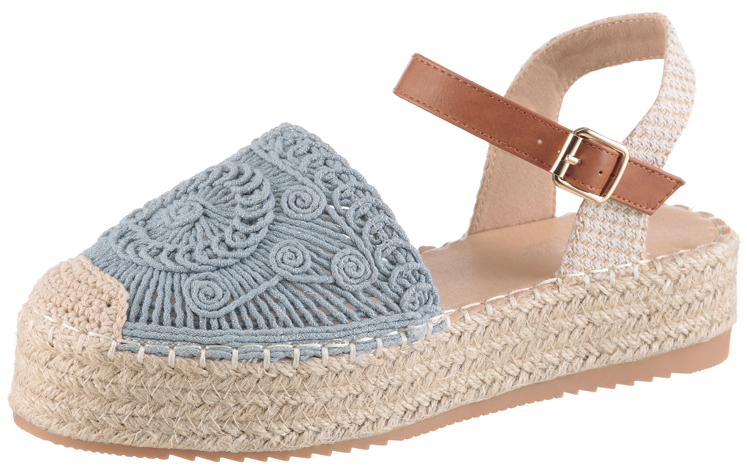 Aniston SHOES Plateausandale  Häkel-Sandale, Sommerschuh, Urlaubsschuh - NEUE KOLLEKTION