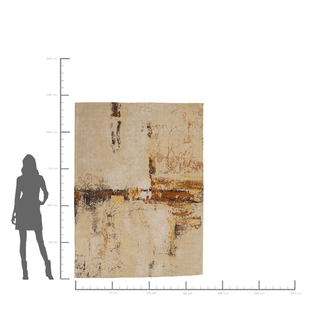 Kare Design Teppich »Dust Gold 170x240cm« rechteckig 1 mm Höhe