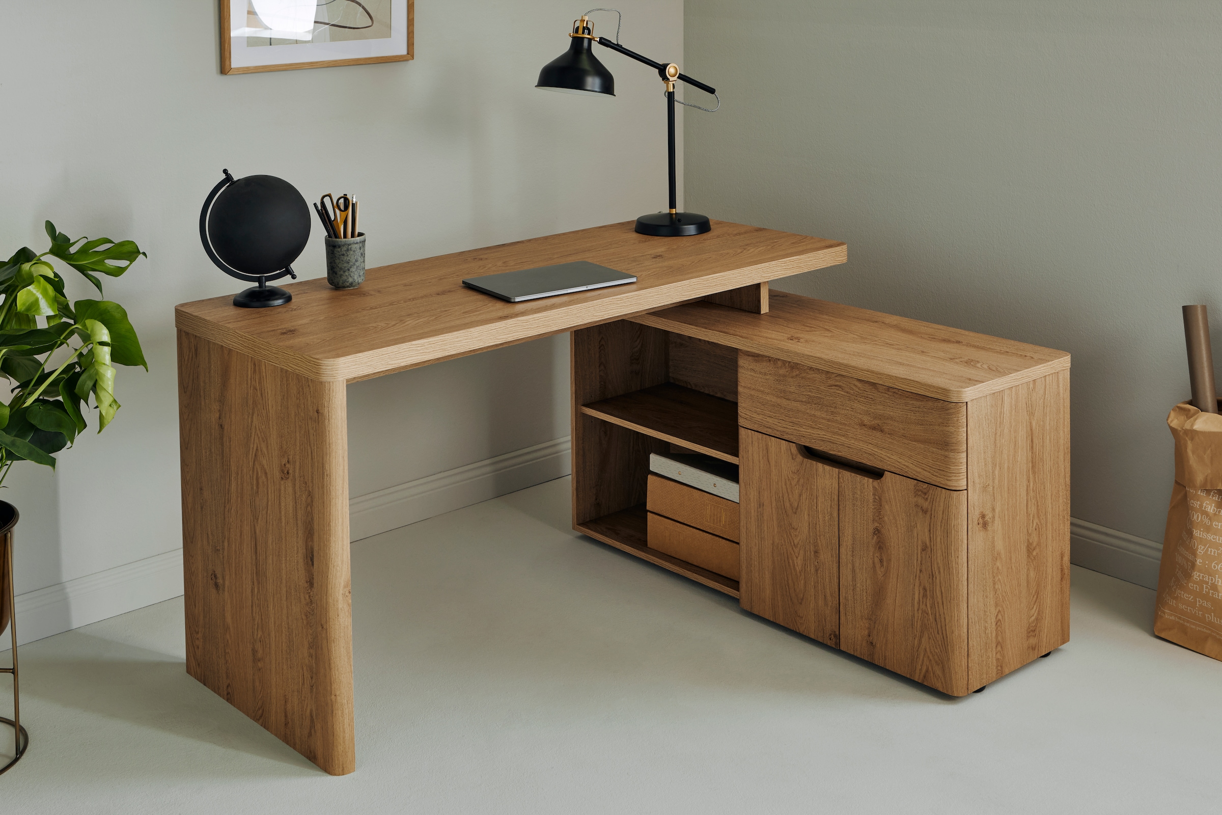 Image of Jahnke Eckschreibtisch "CU-LIBRE 150 E" 1 Stk. tlg. wechselseitig montierbar