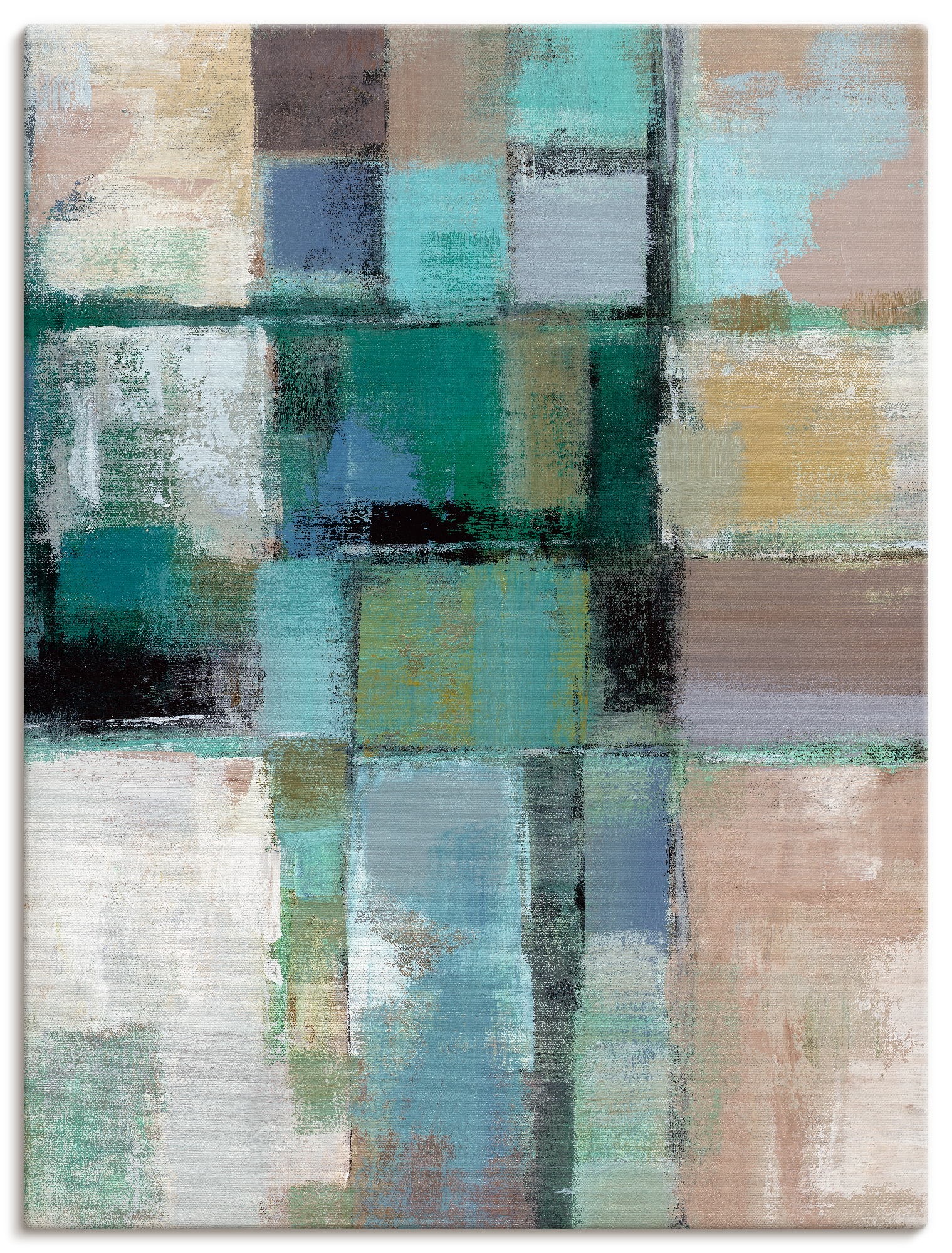 Image of Artland Leinwandbild "Inselfarben II" Muster 1 Stk. tlg. auf Holzrahmen gespannt