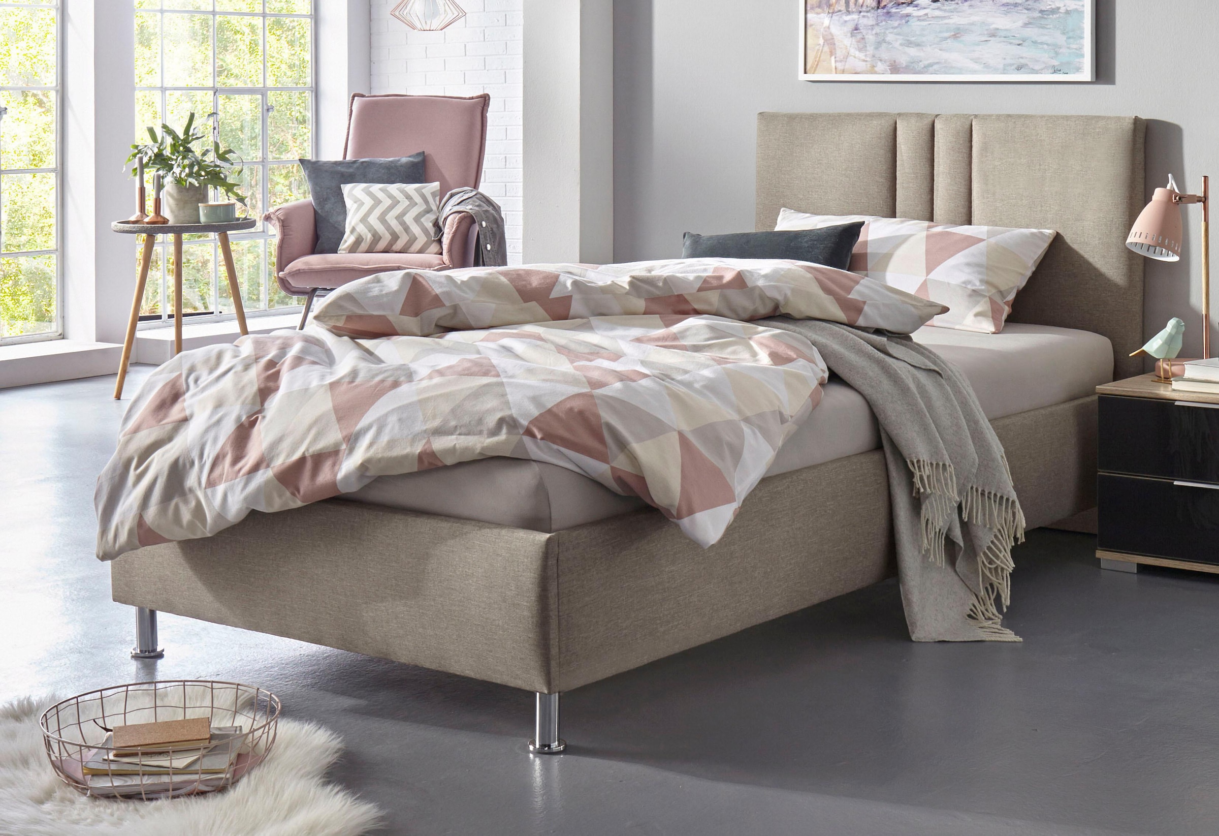 Westfalia Schlafkomfort Lit rembourré »Elba« wahlweise mit LED-Beleuchtung