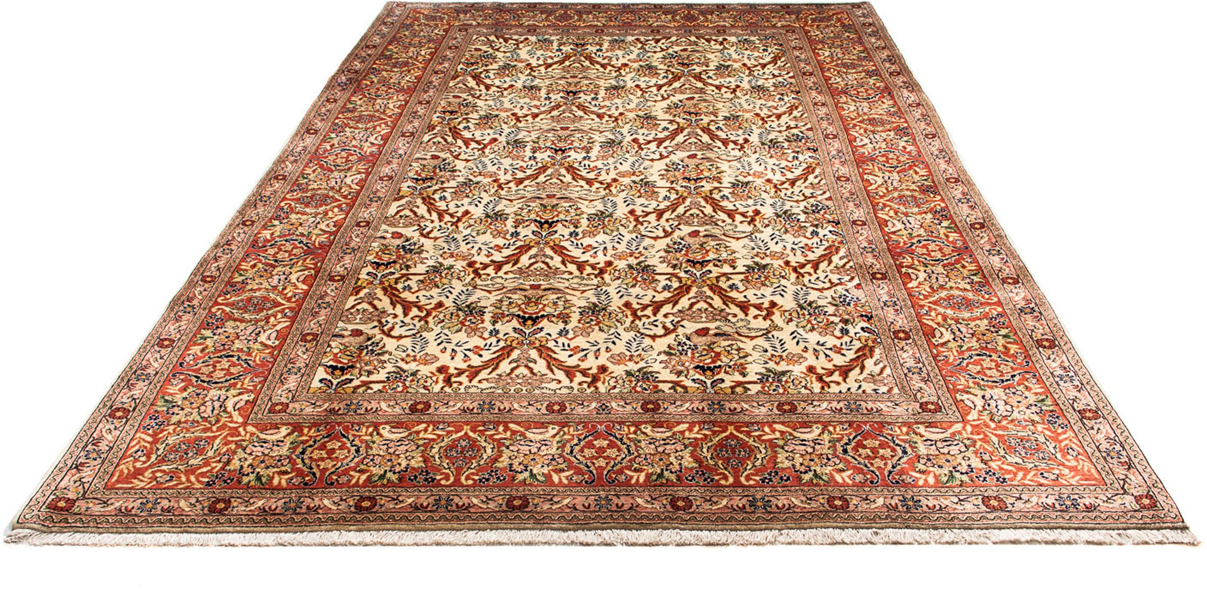 Image of morgenland Orientteppich »Perser - Classic - 306 x 218 cm - beige«, rechteckig, 10 mm Höhe, Wohnzimmer, Handgeknüpft, Einzelstück mit Zertifikat bei Ackermann Versand Schweiz
