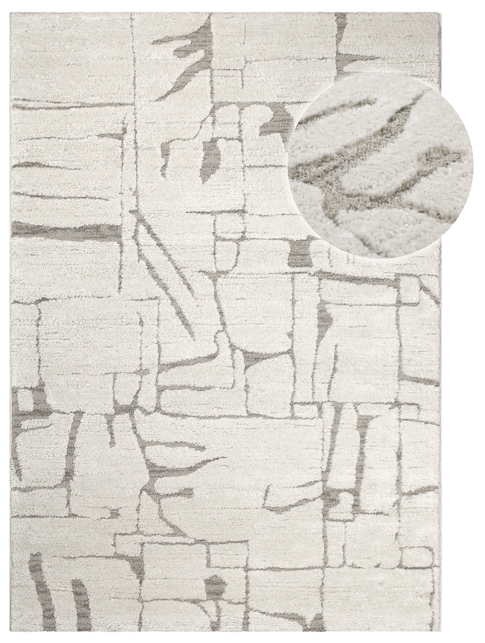 GOODproduct Tapis »Serin« Rectangulaire 18 mm Höhe Kurzflor, Hoch Tief, modernes Design, weiche Oberfläche, Wohnzimmer