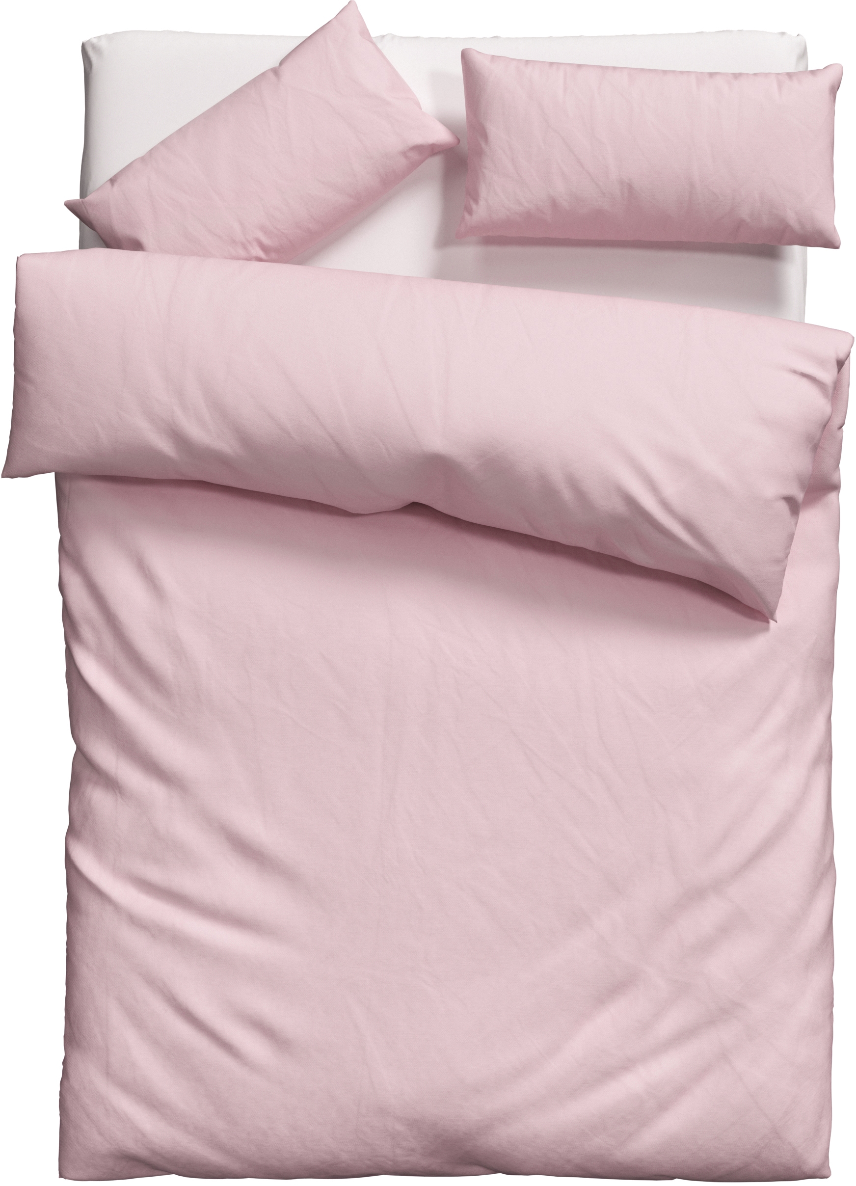 my home Bettwäsche »Desner« 2 tlg. Premium Qualität, 100 % Polyester, sehr weich, uni, ab 135x200 cm