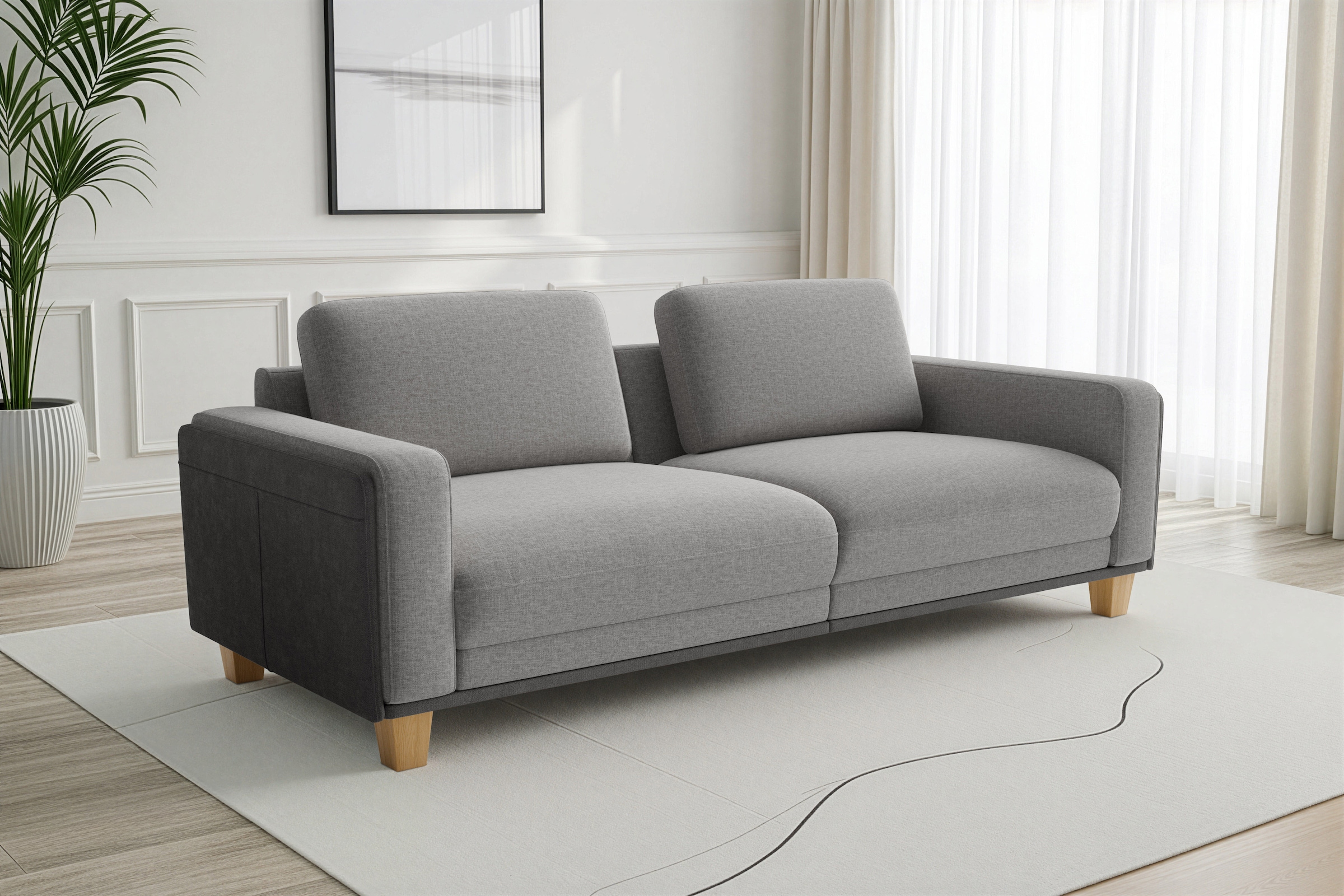 sit&more Big-Sofa »Concept« Modernes Sofa in drei Fussfarben zur Auswahl