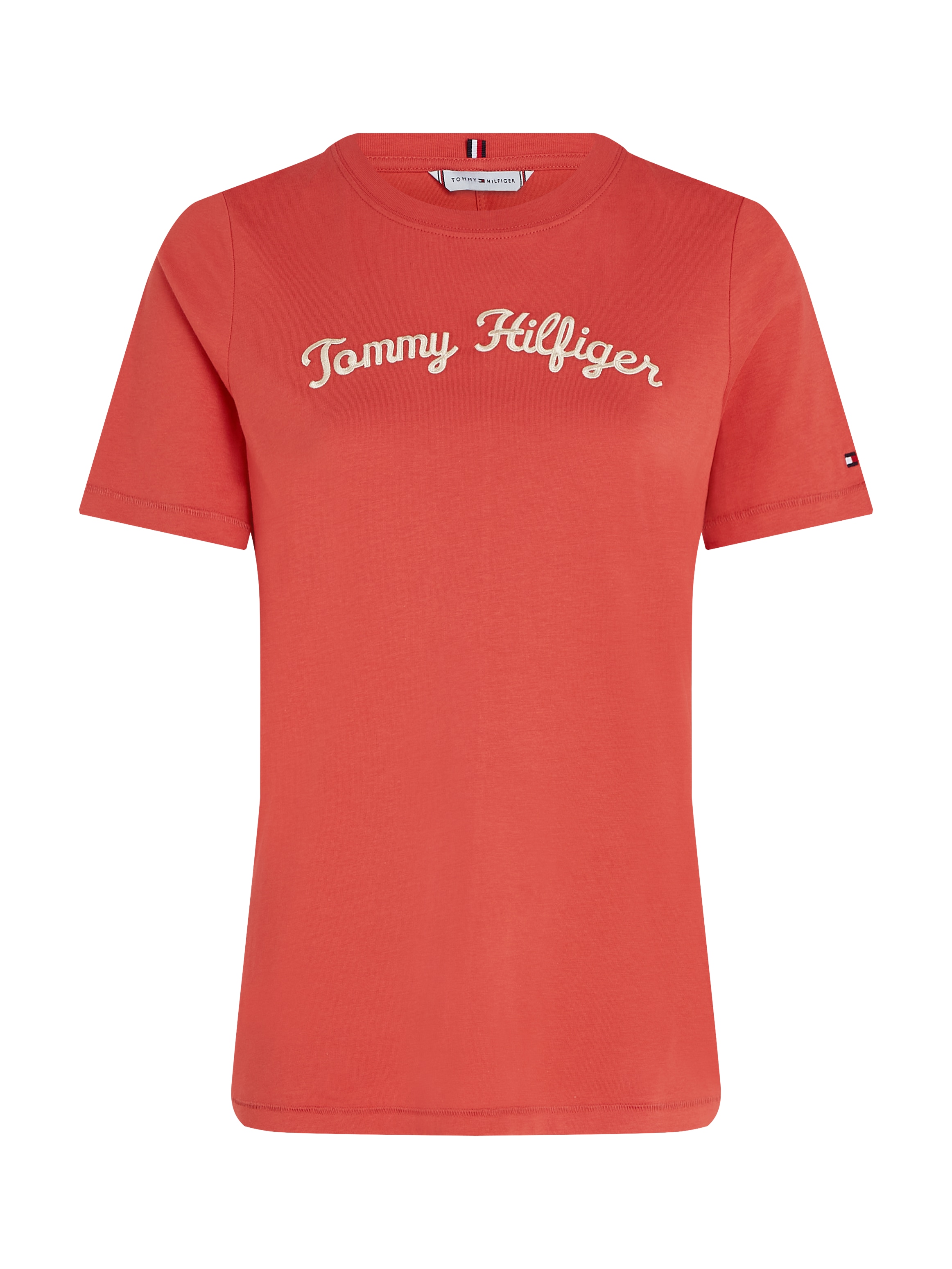 Tommy Hilfiger Curve T-Shirt »CRV REG SCRIPT TEE SS«, Grosse Grössen