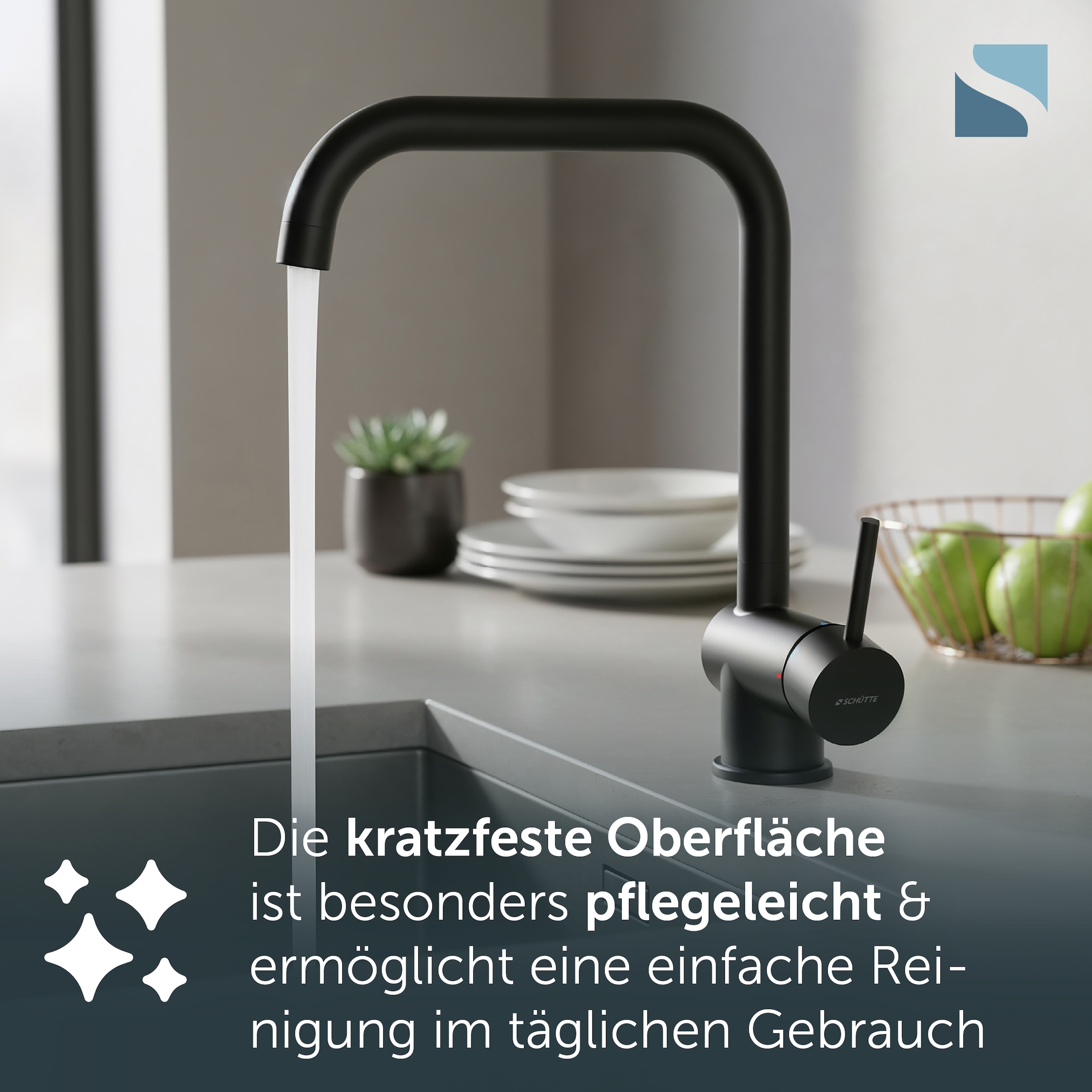 Schütte Robinet d'évier »YORK« Robinet de cuisine, pivotant à 360°, buse mélangeuse de marque
