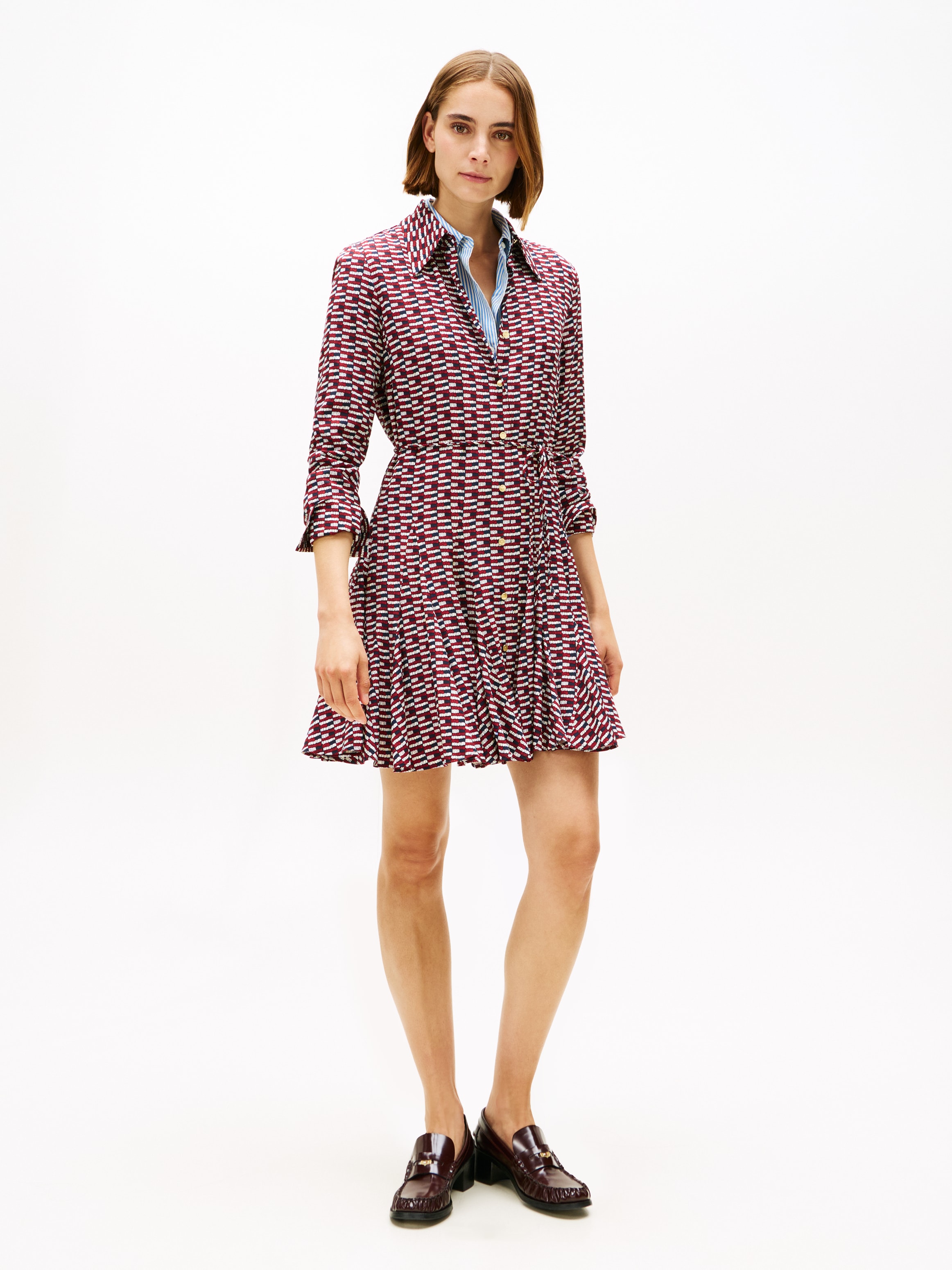 Image of Tommy Hilfiger Minikleid "VIS TWILL LS MINI DRESS"