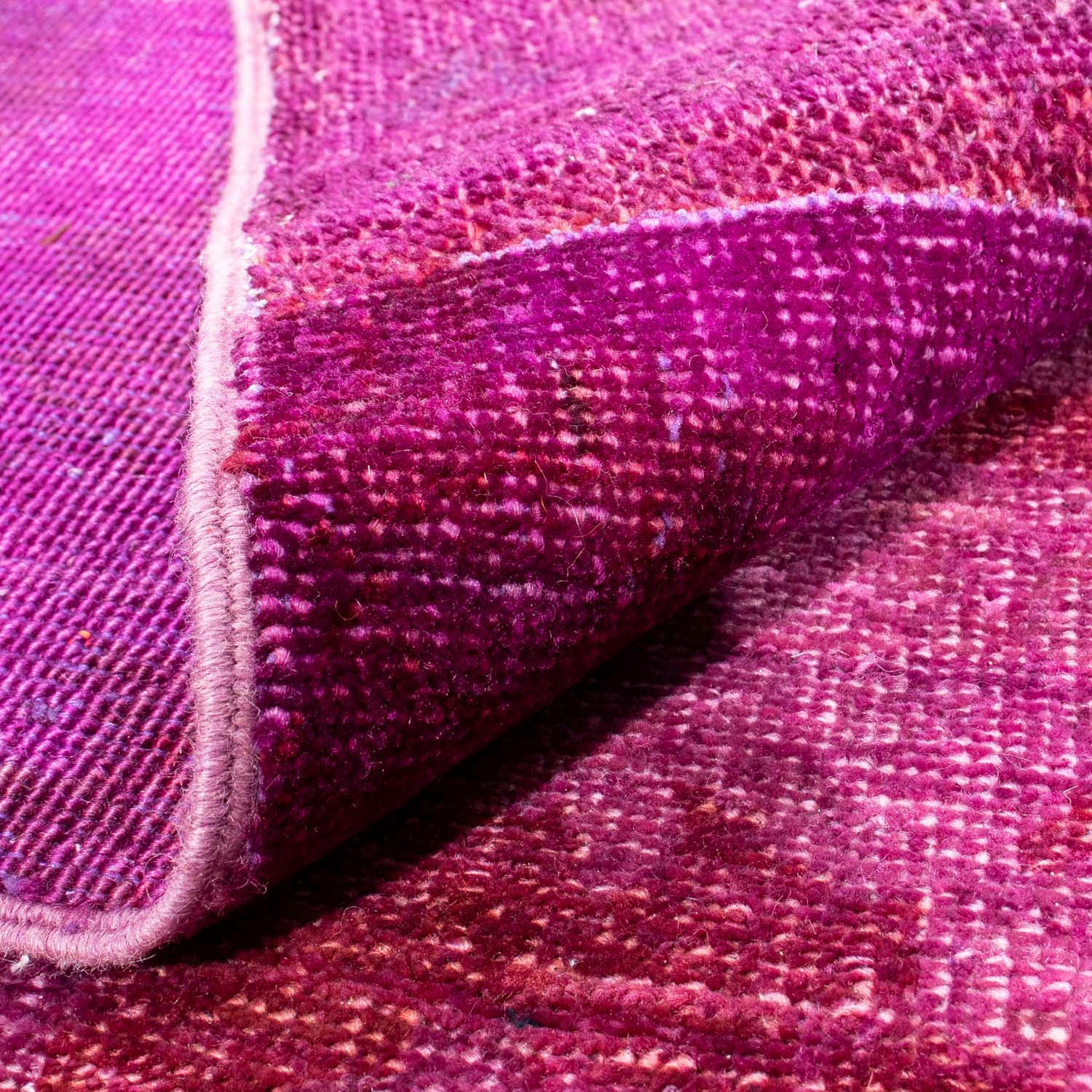 morgenland Teppich »Patchwork 182 Zertifikat 271 - Handgeknüpft, mit - cm Einzelstück Wohnzimmer, lila«, rechteckig, x