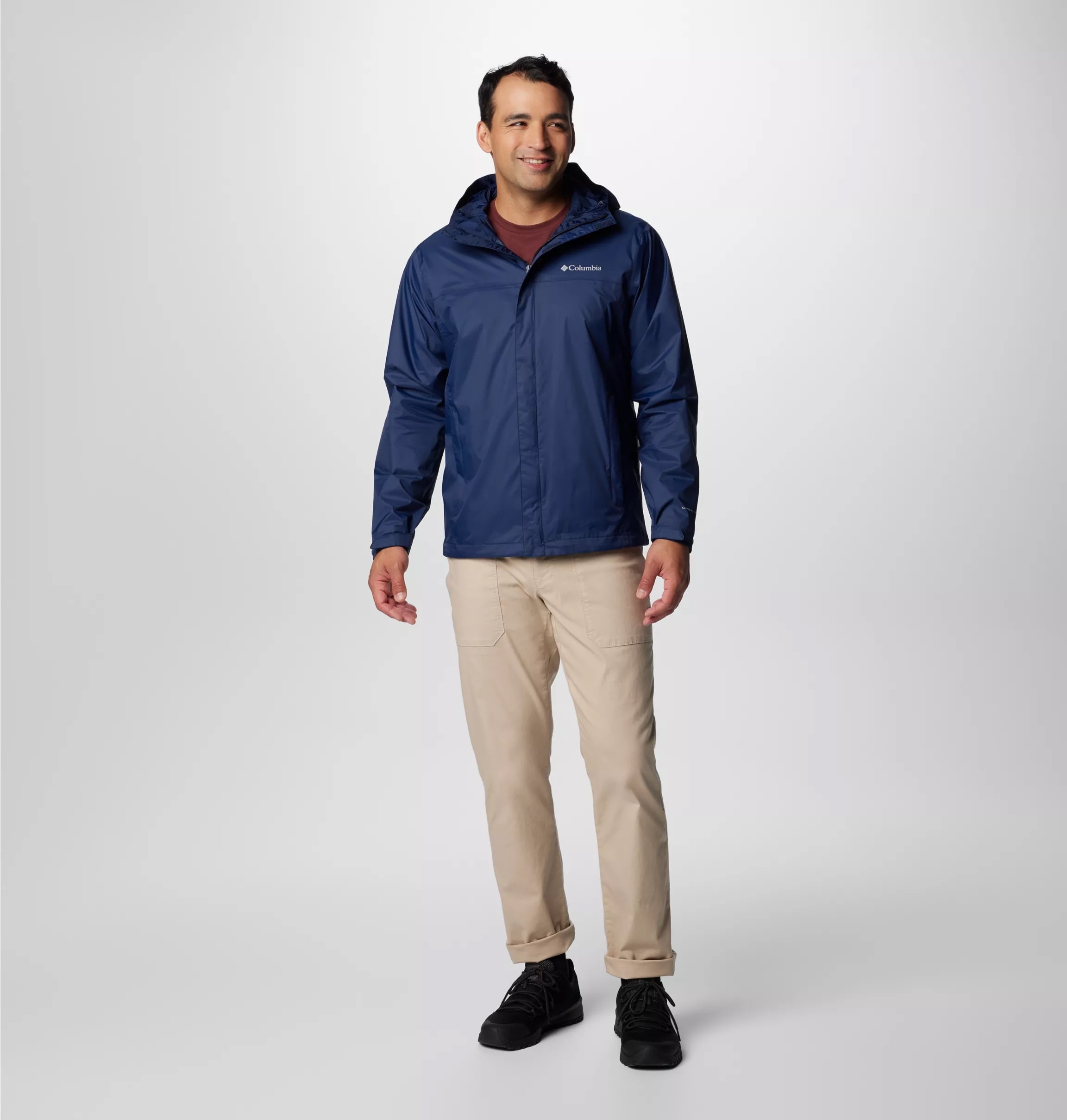 Columbia Veste de pluie »WATERTIGHT II JACKET« avec capuche avec des poches à fermeture éclair, matériau extérieur déperlant en nylon
