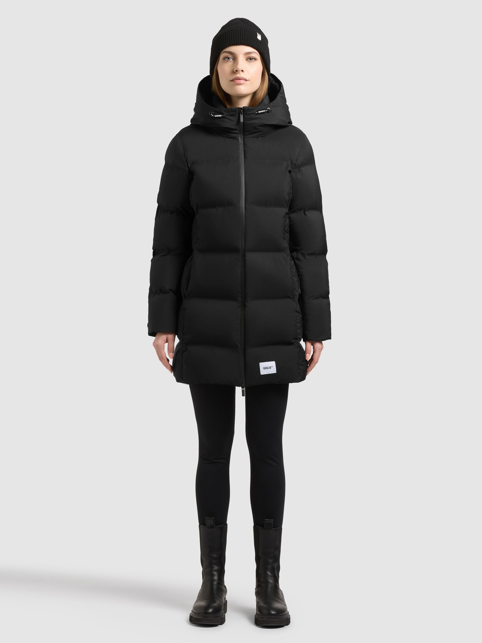 khujo Steppjacke »TANARE5« mit Kapuze Reissverschlusstaschen mit Fleecefutter