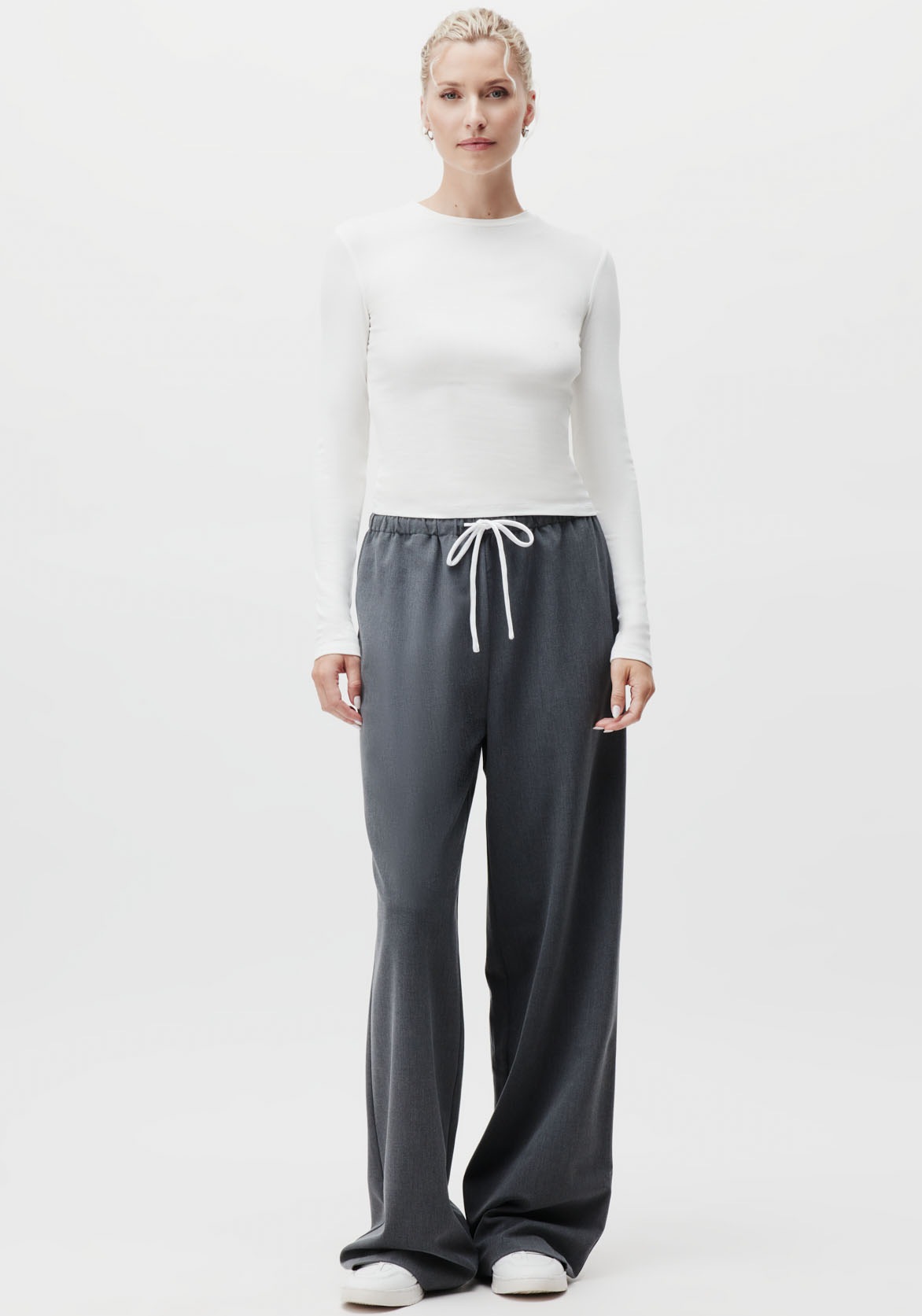 LeGer Longsleeve »Cinzia«, Rundhals, schmale Passform