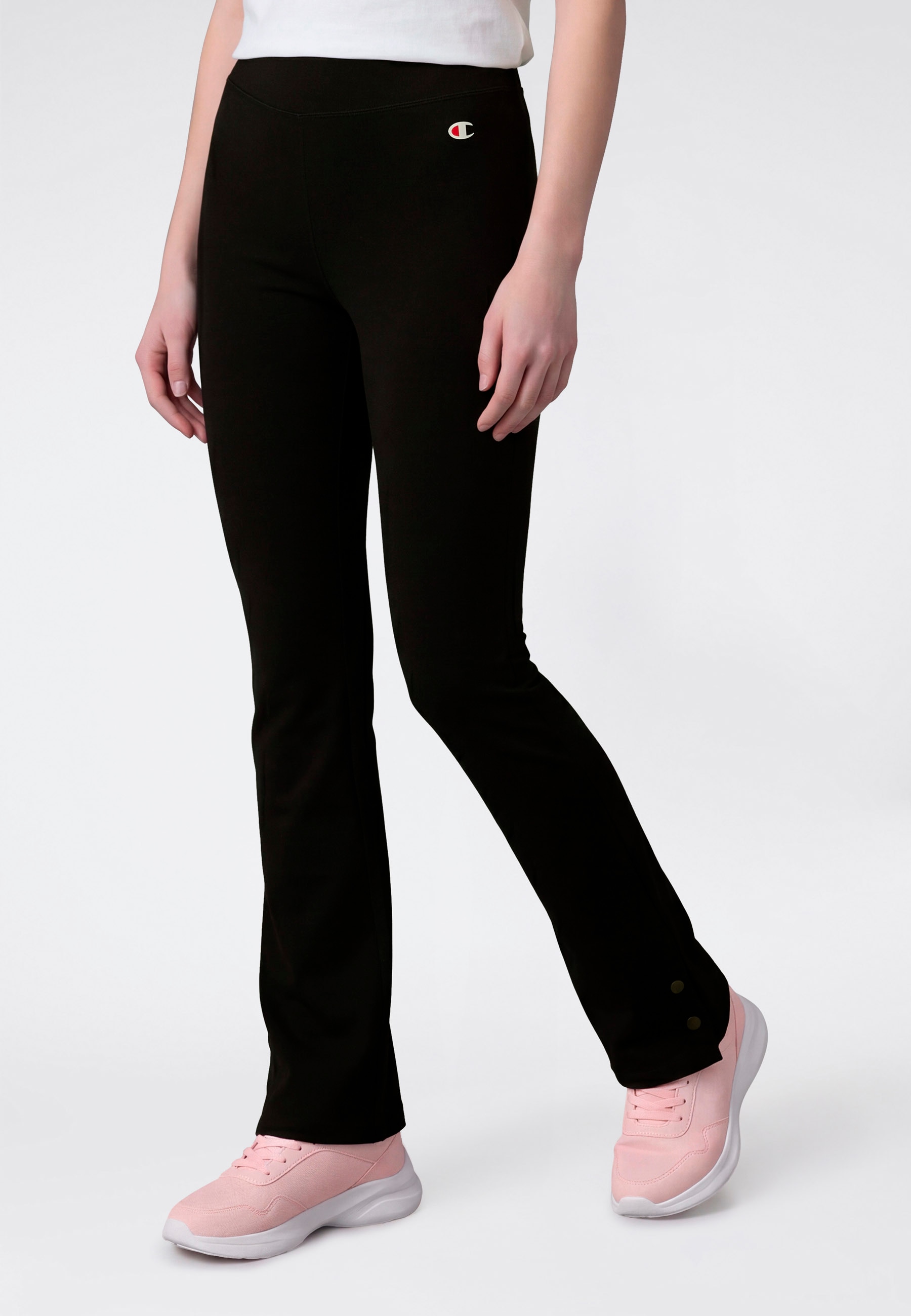 Image of Champion Leggings "SPORTWEAR FLARED LEGGINGS Tight Fit" für Kinder, mit sportlichem Stil, aus Baumwolle und Elasthan