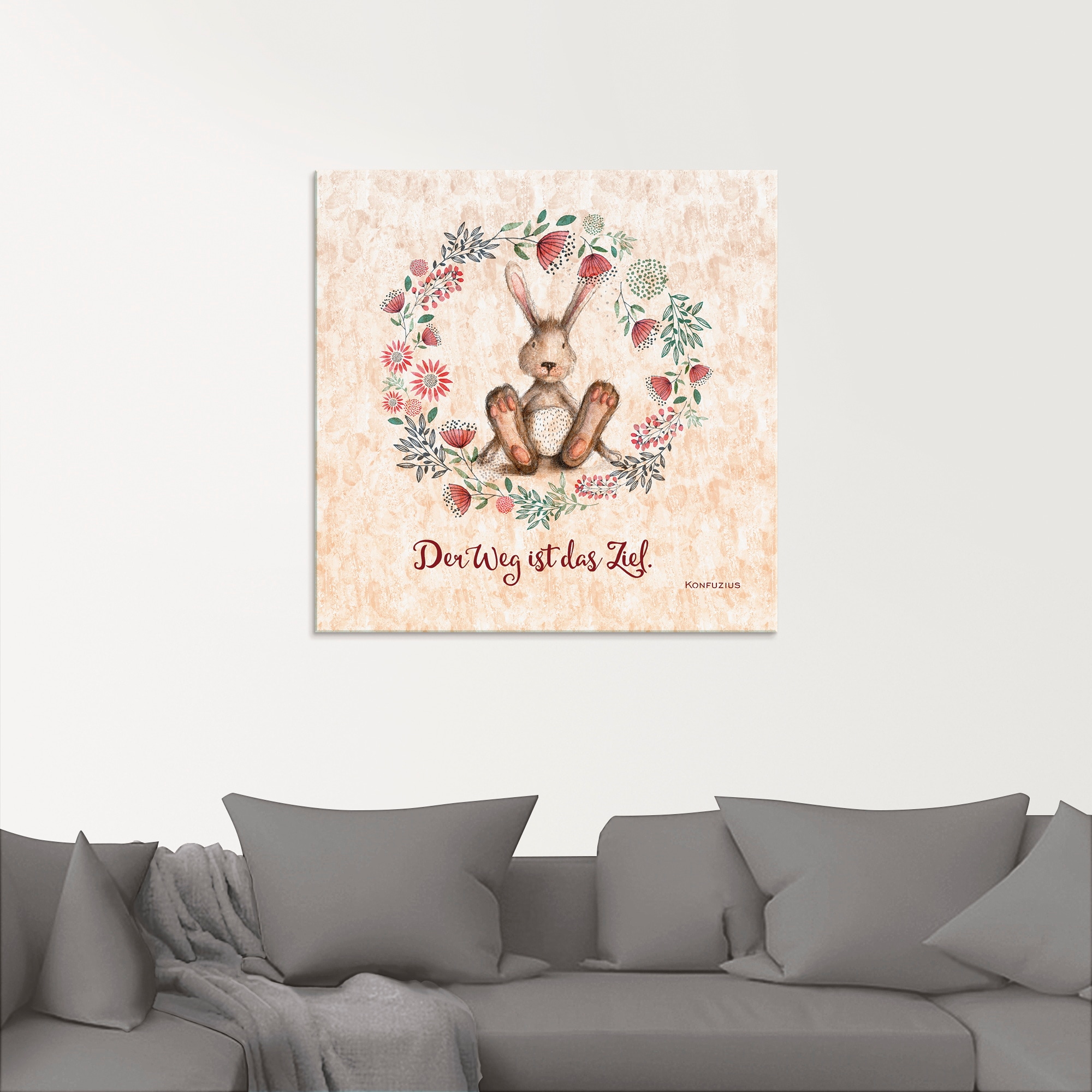 Artland Tableau en verre »Lebensweisheit Das Ziel« 1 cuis tlg. in verschiedenen Grössen