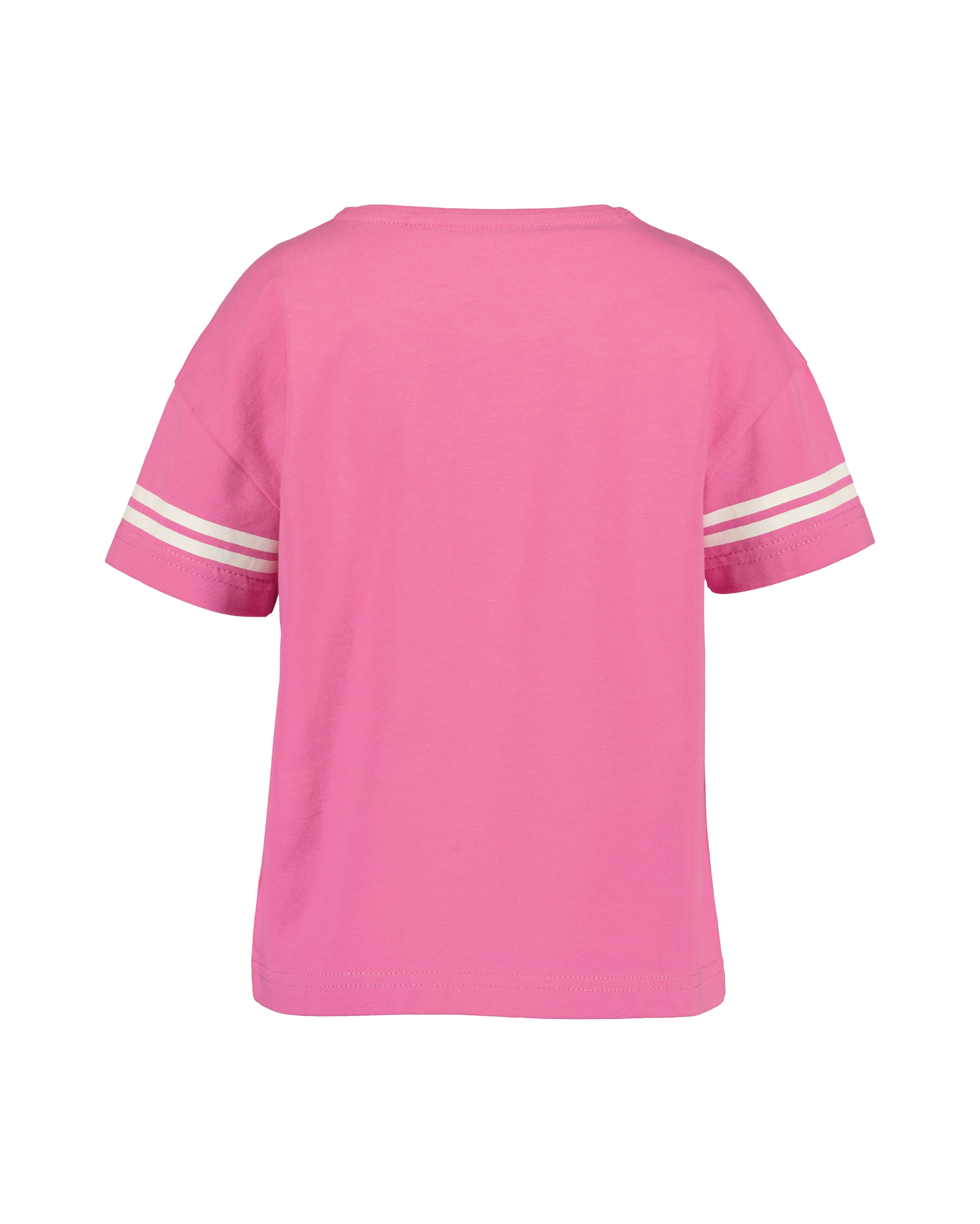 Blue Seven Kurzarmshirt, (Packung, 2 tlg.), uni und geringelt, mit tollen Folienprints
