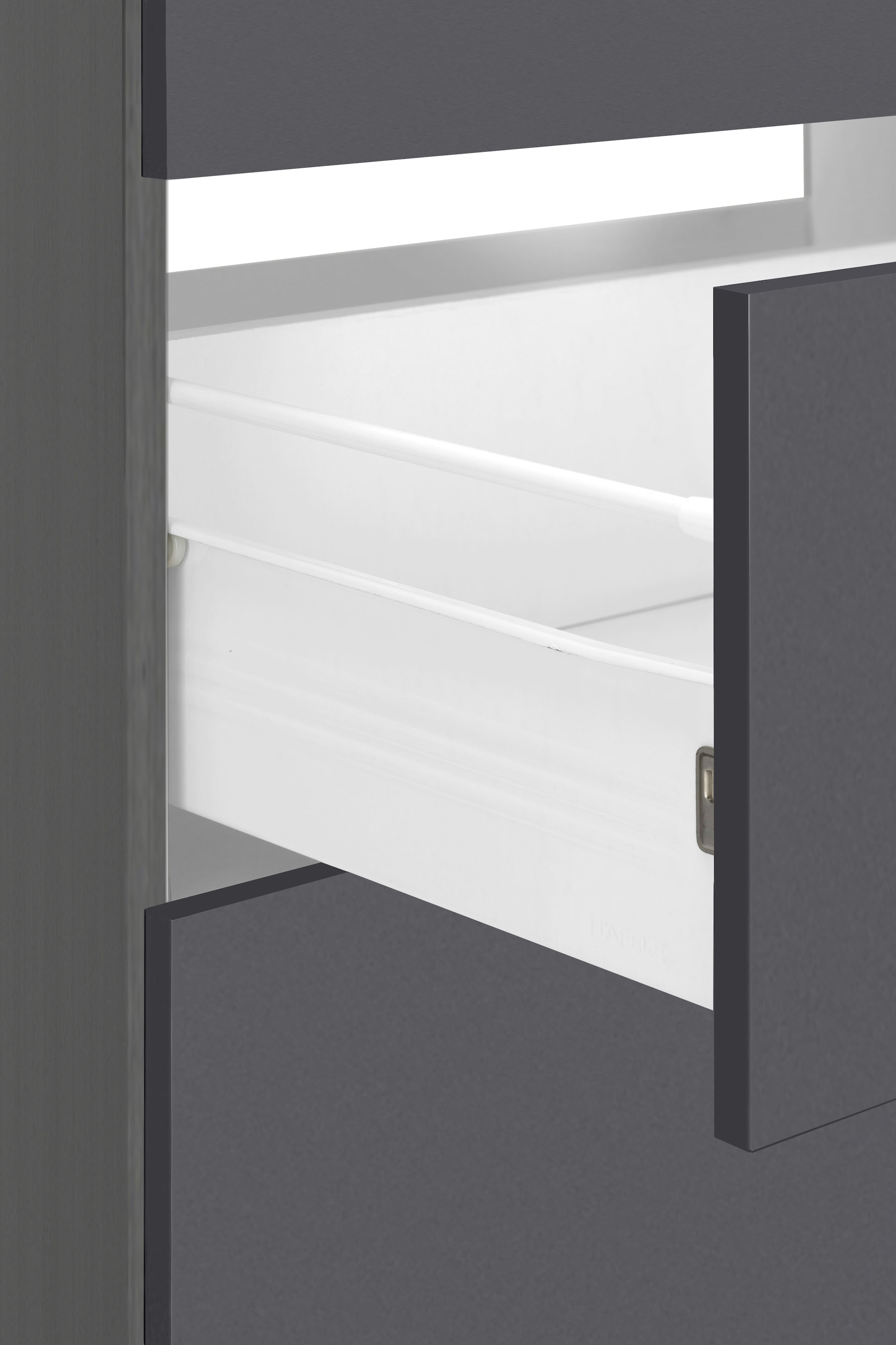 KOCHSTATION Cuisine d'angle »KS-Milan, optional mit Muldenlüfter« dimensions 360/220 cm, avec appareils électriques en option, plaque de cuisson avec hotte intégrée