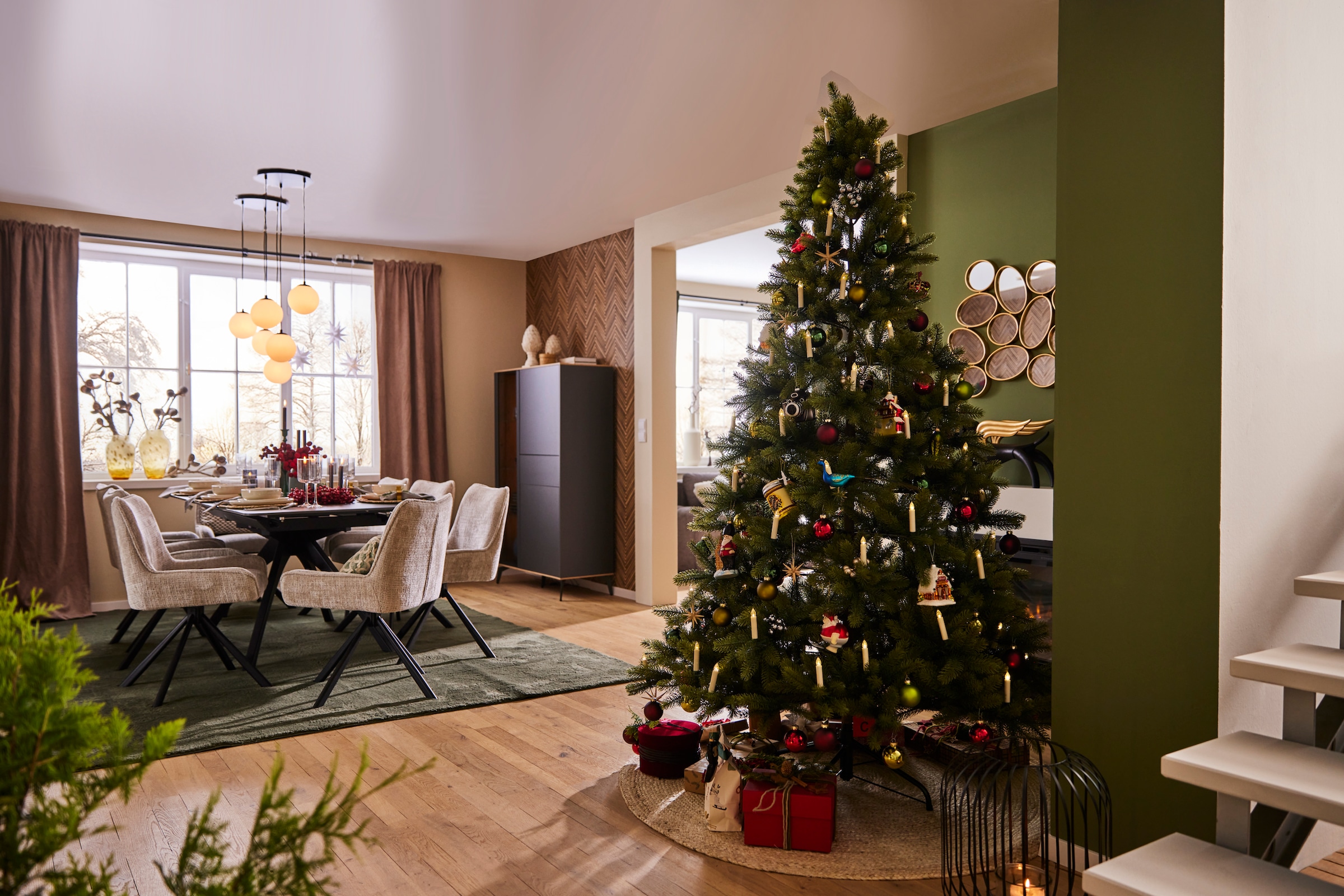 Creativ deco Künstlicher Weihnachtsbaum »Weihnachtsdeko aussen, künstlicher Christbaum, Tannenbaum«, von höchster Qualität