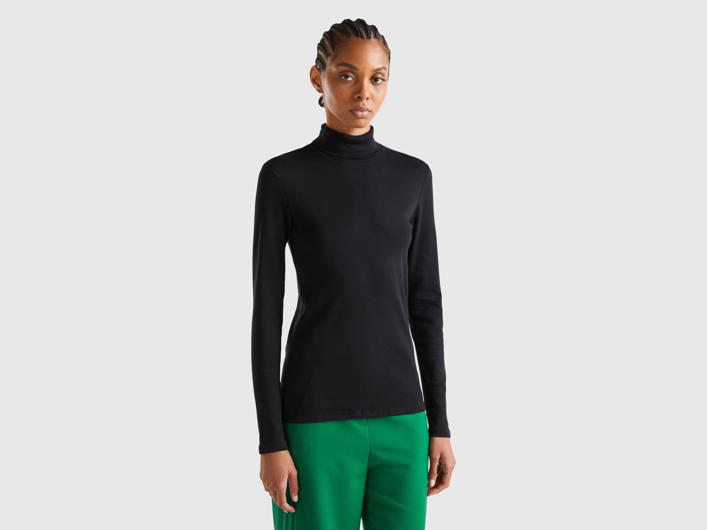 ♕ United Colors of Benetton kaufen Rollkragenshirt, Markenlabel mit versandkostenfrei