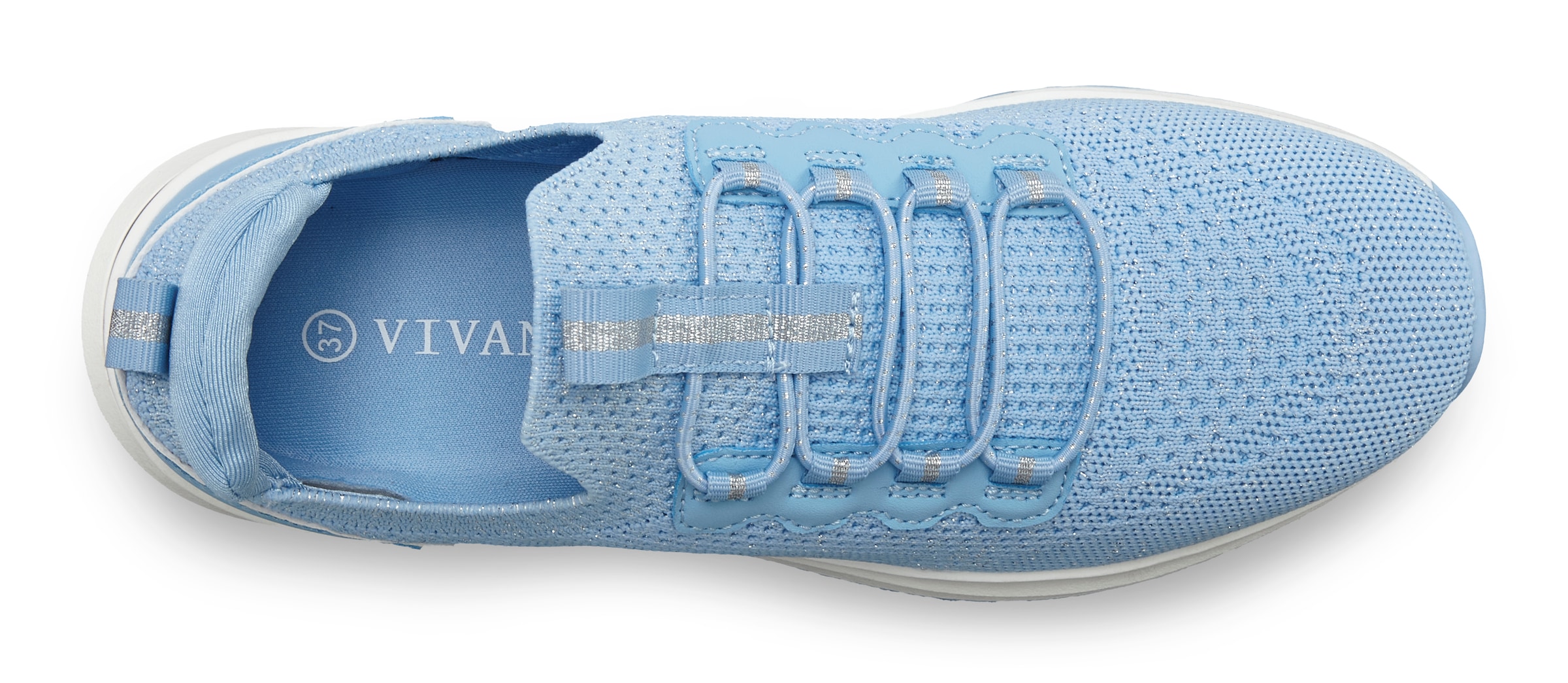 Vivance »Freizeitschuh, Halbschuh,«  mit elastischen Schnürbändern, mit Stretcheinsatz, runde Schuhspitze