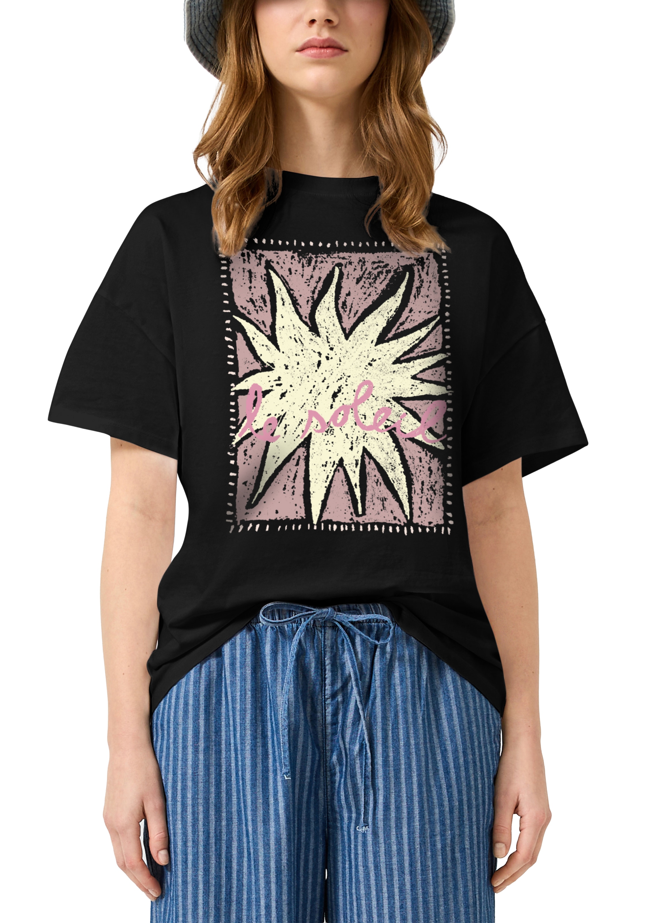 Image of QS Kurzarmshirt Sommershirt mit Druck