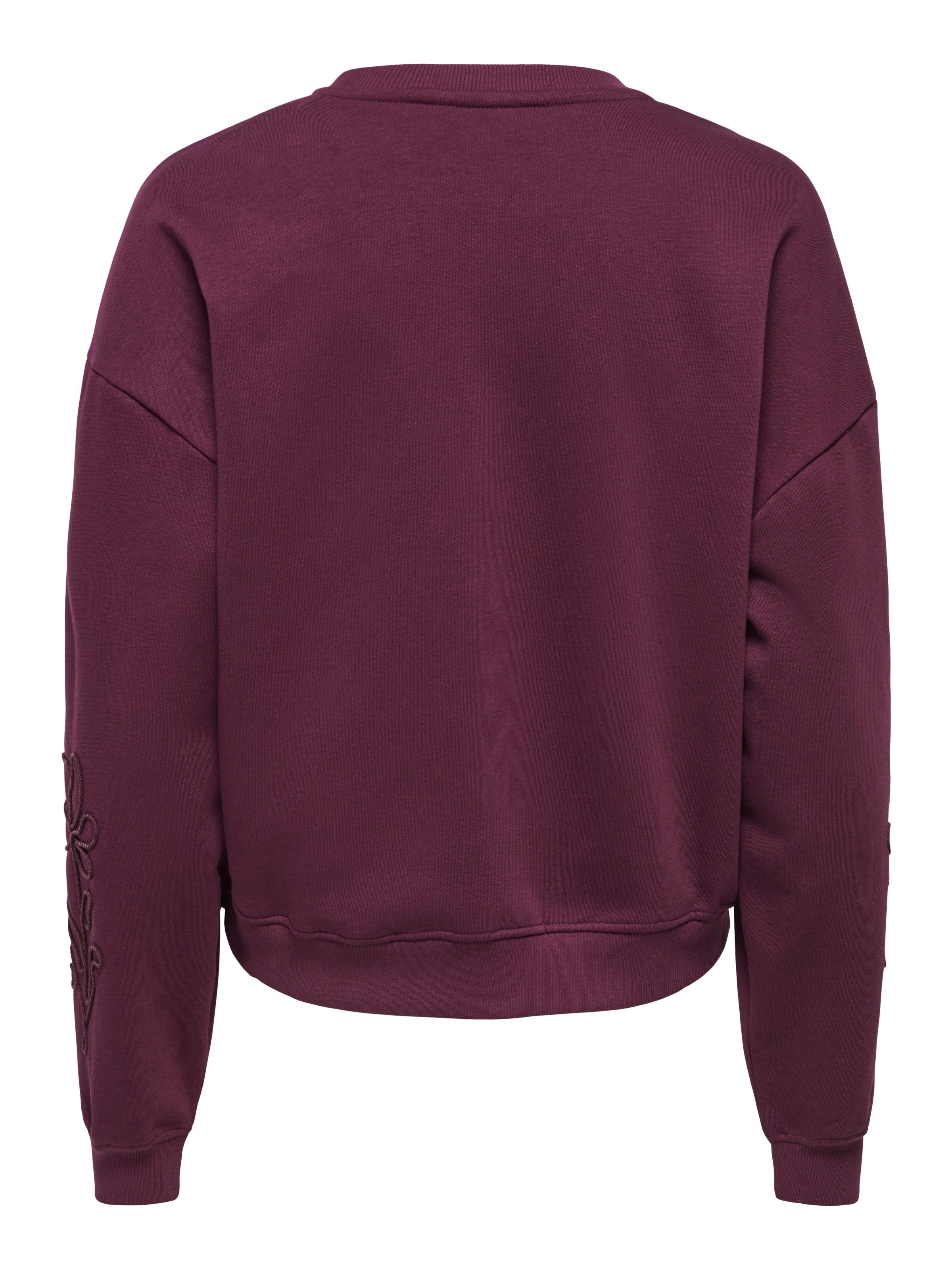ONLY Sweat-shirt »ONLBROOKLYN L/S EMBROIDERY BOX SWT«, mélange coton, coupe régulière
