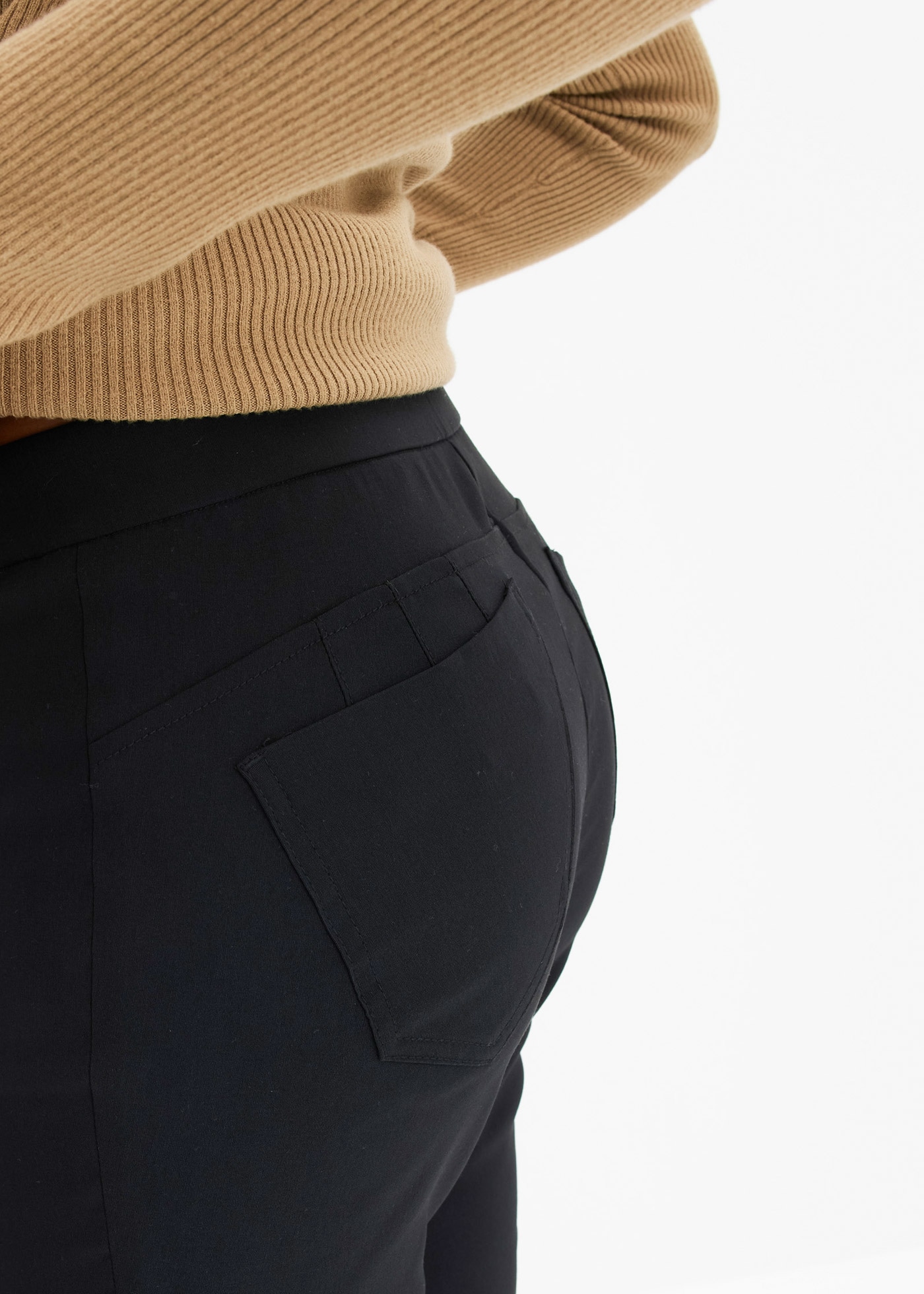 bonprix Pantalon stretch »Stretch-Hose«  en polyester et viscose, avec part d'élasthanne, regular fit
