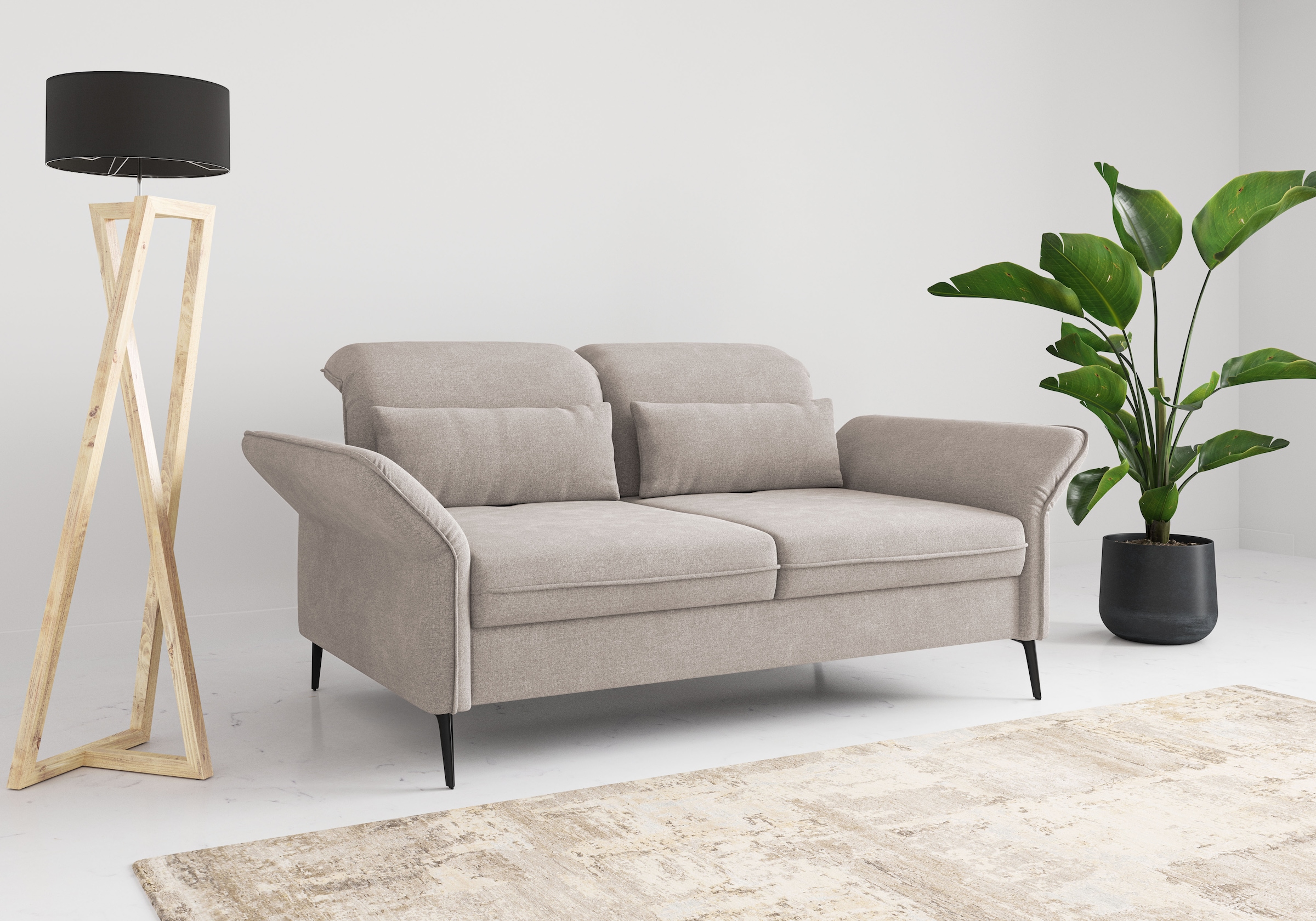 sit&more 3-places »Emely, inkl. Sitztiefenverstellung« wahlweise mit Bettfunktion, Kopf- & Armteilverstellung