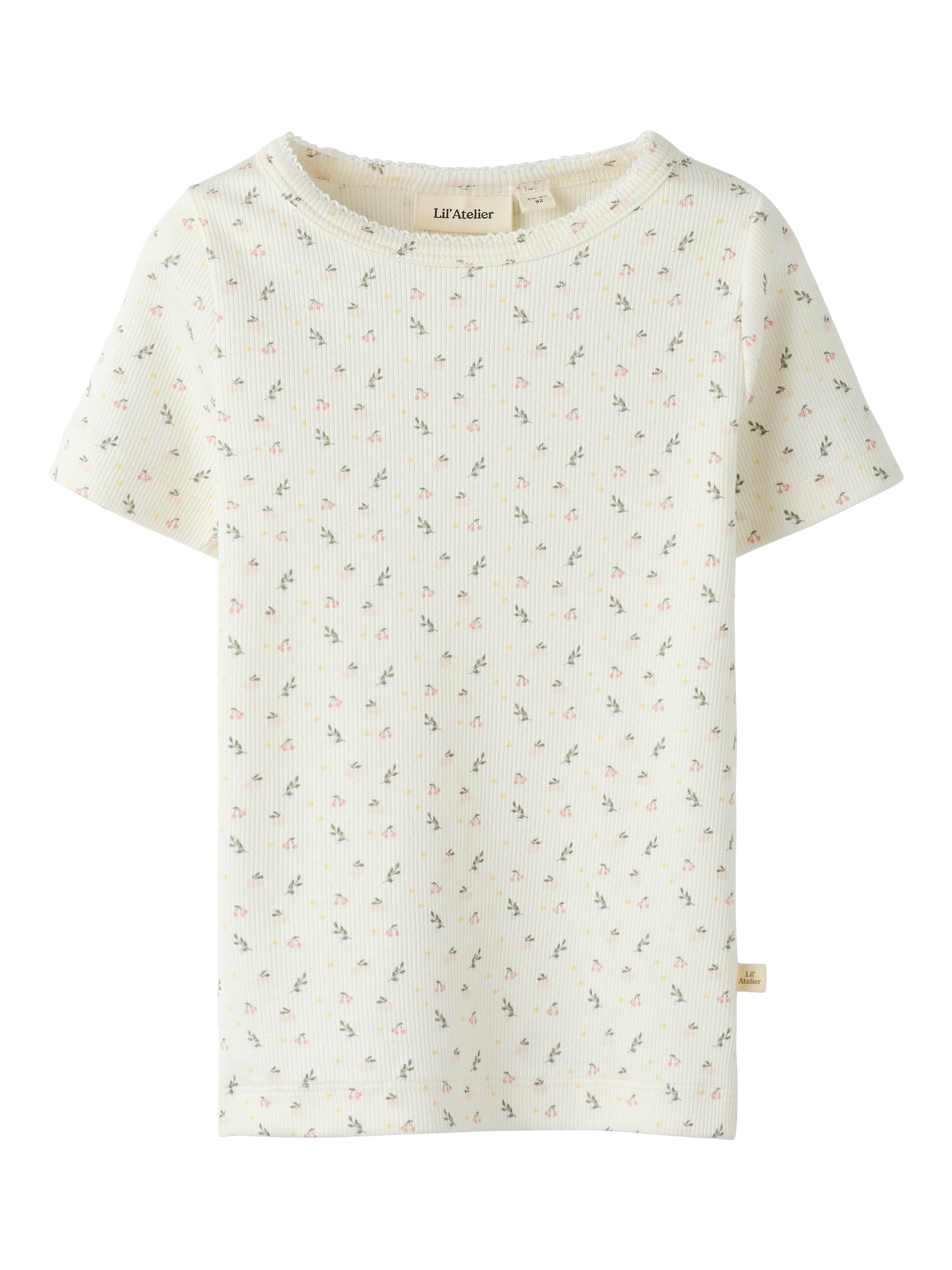 Image of Lil Atelier T-Shirt "NMFGAGO SS SLIM TOP LIL NOOS" Baumwollmischung, Druck, Kurzarm