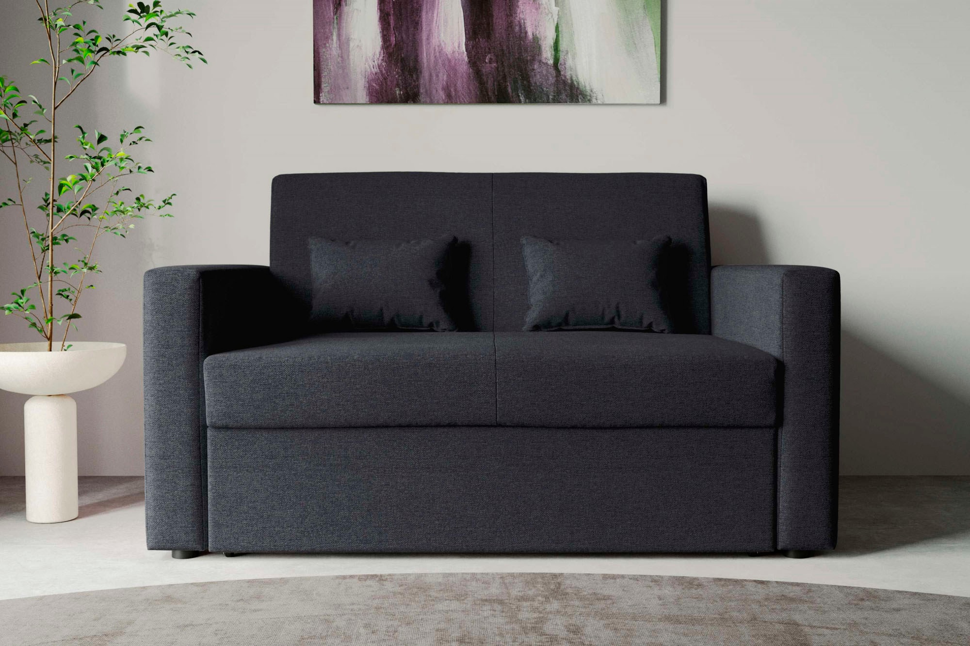Schlafsofa »Ravena«, kompaktes 2-Sitzer Sofa, mit Bettfunktion