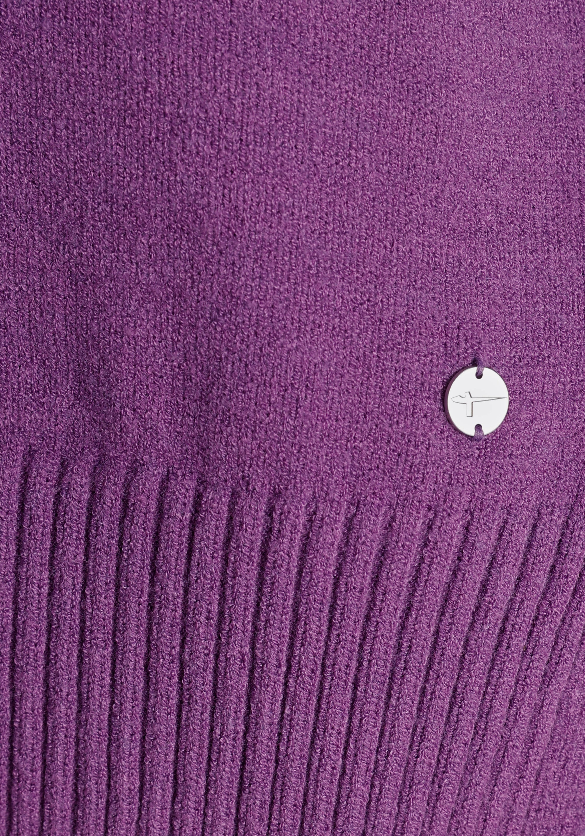 Tamaris Rollkragenpullover, mit Rippdetails