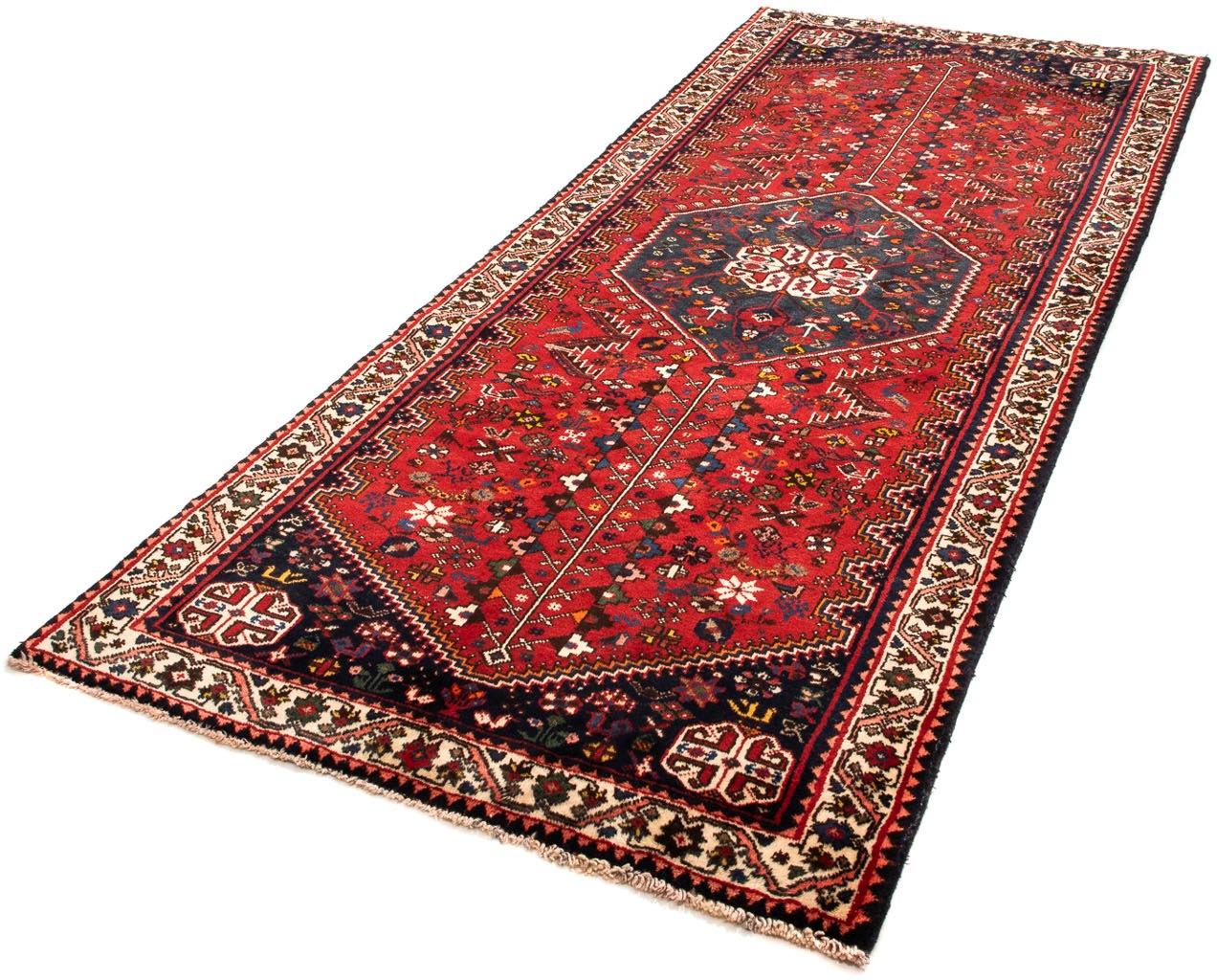 Image of morgenland Orientteppich »Perser - Nomadic - 276 x 111 cm - dunkelrot«, rechteckig, 10 mm Höhe, Wohnzimmer, Handgeknüpft, Einzelstück mit Zertifikat bei Ackermann Versand Schweiz